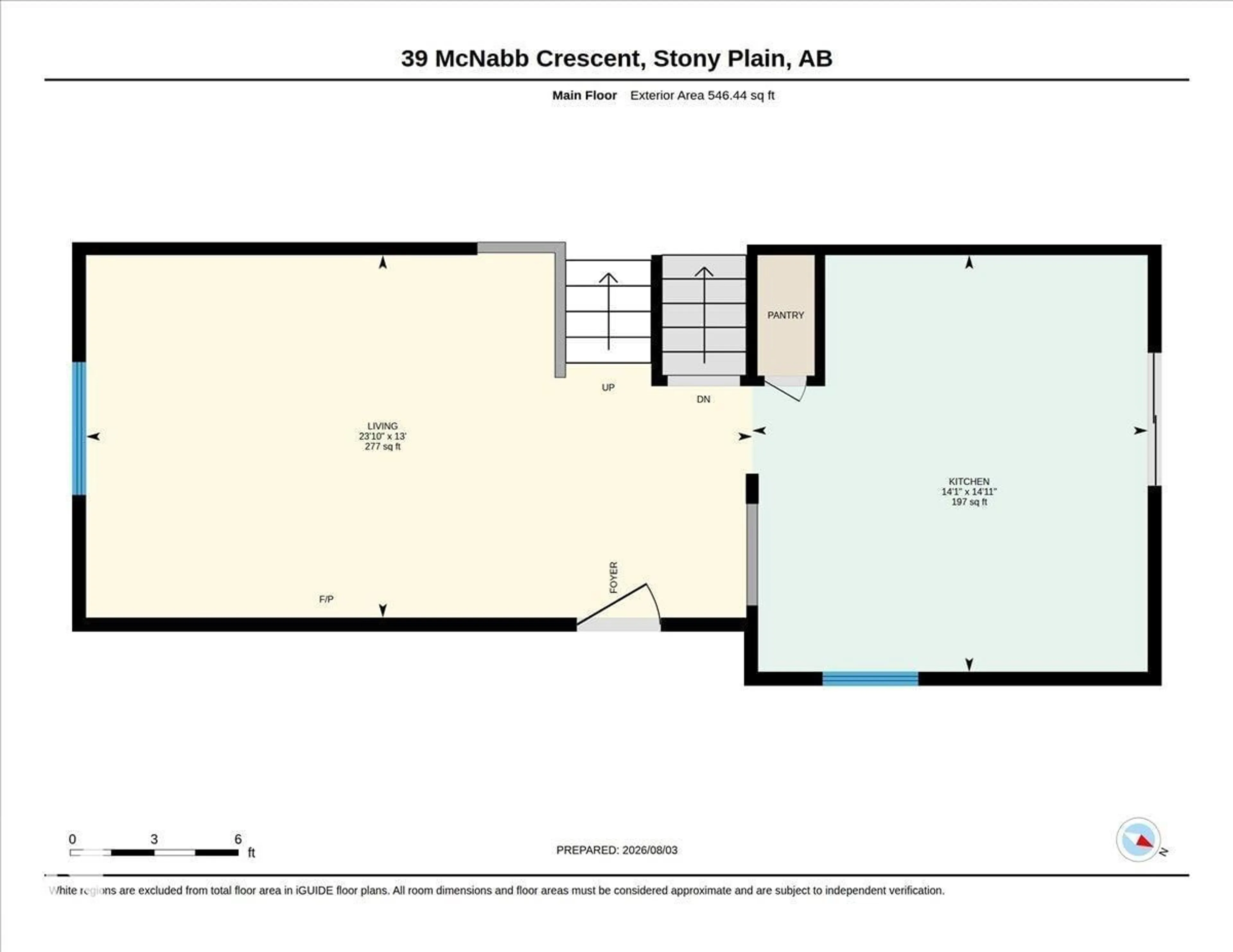 Floor plan for 39 MCNABB CR, Stony Plain Alberta T7Z1G8