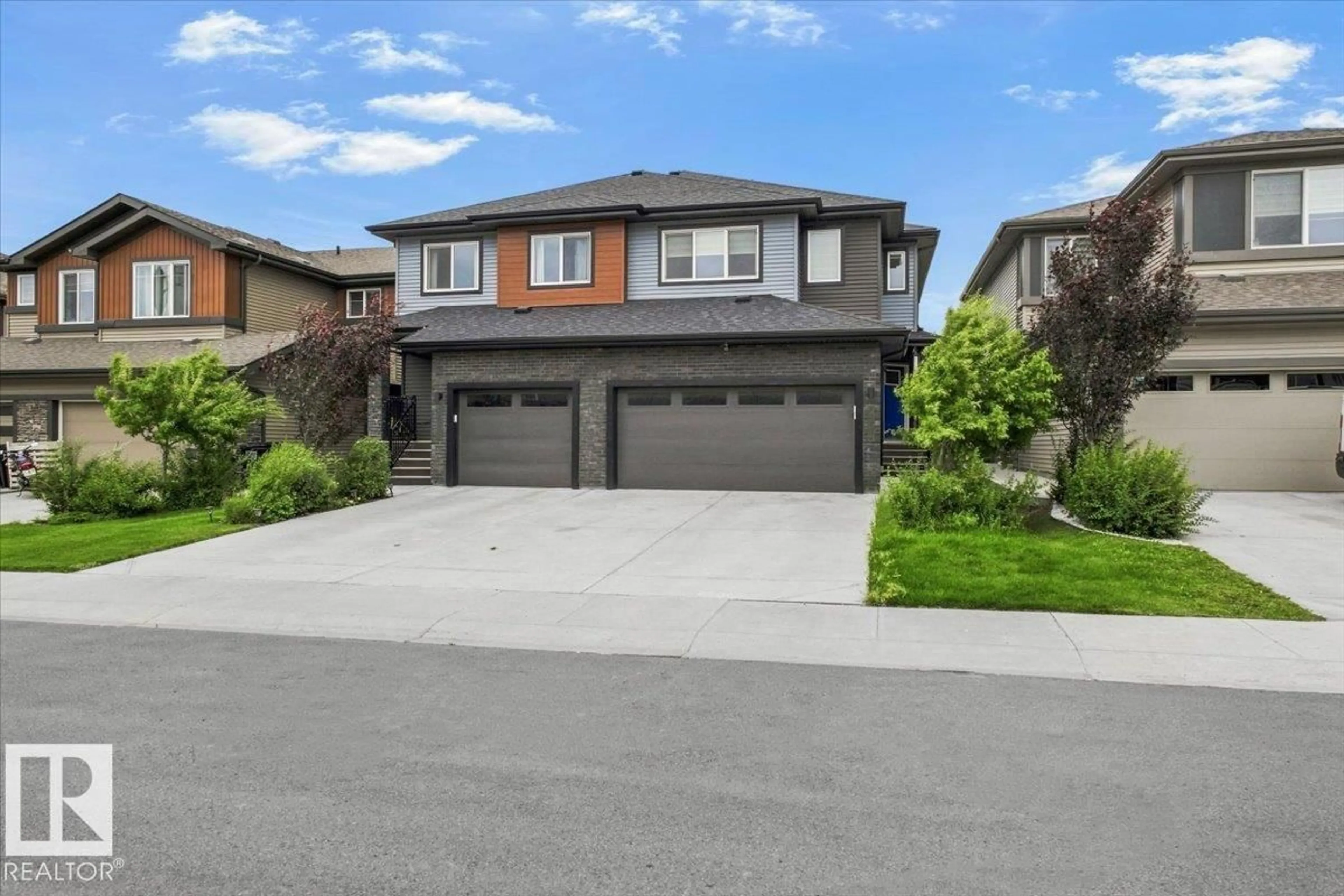Home with brick exterior material, street for 7633 KORULUK PL, Edmonton Alberta T6W4R7