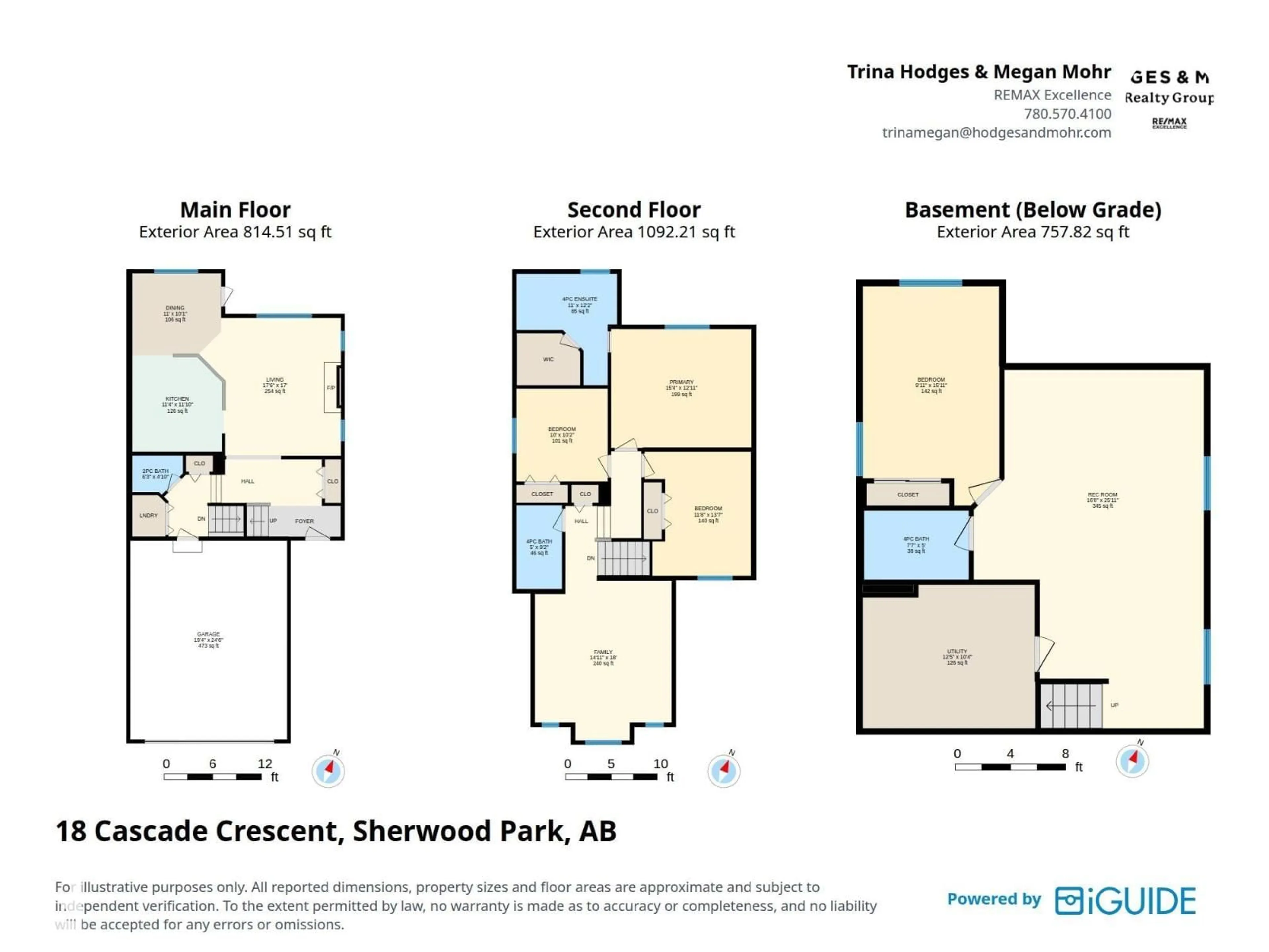 Floor plan for 18 CASCADE CR, Sherwood Park Alberta T8H2S7