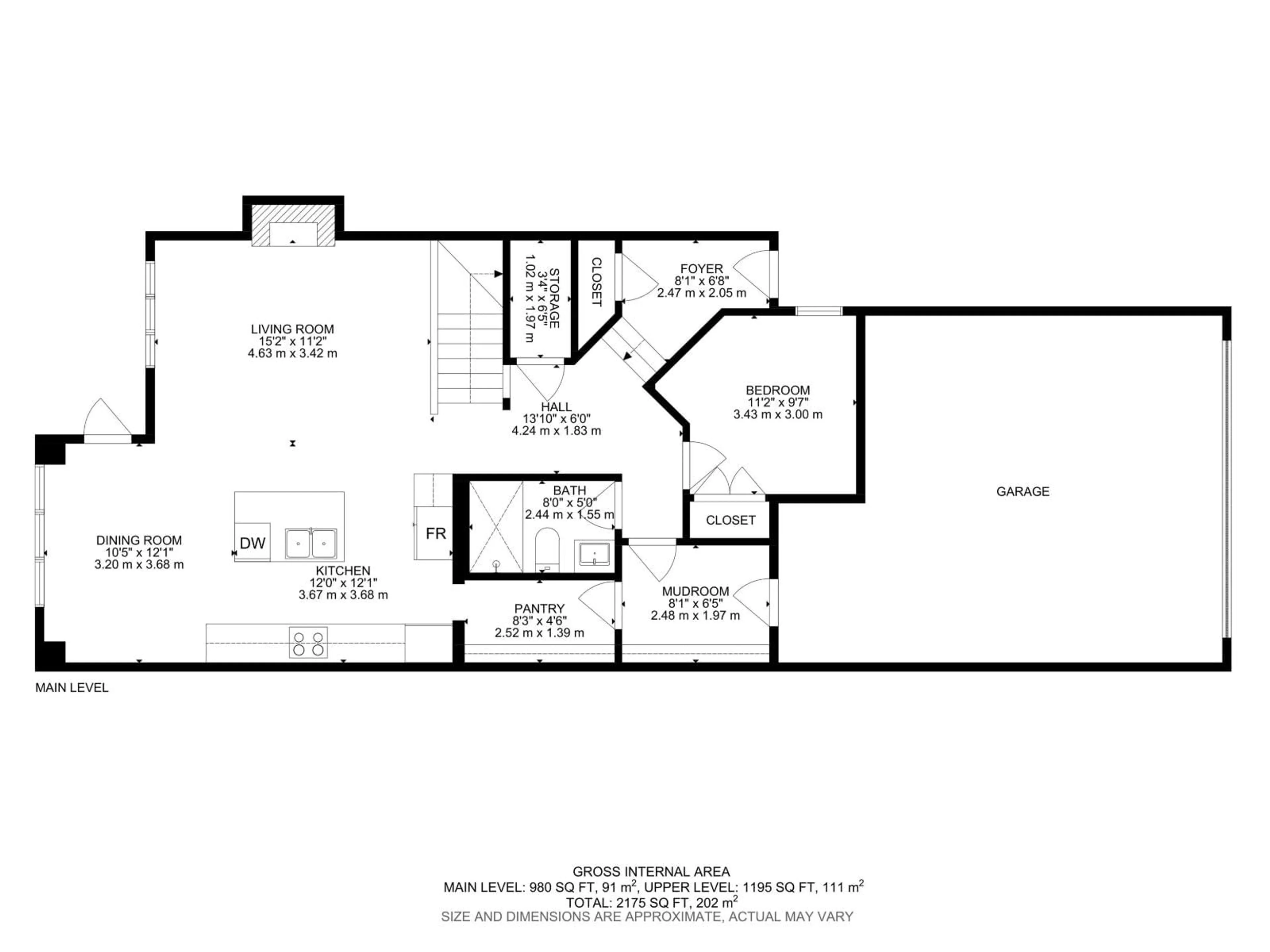 Floor plan for 1407 OSPREY CO, Edmonton Alberta T5M0M2