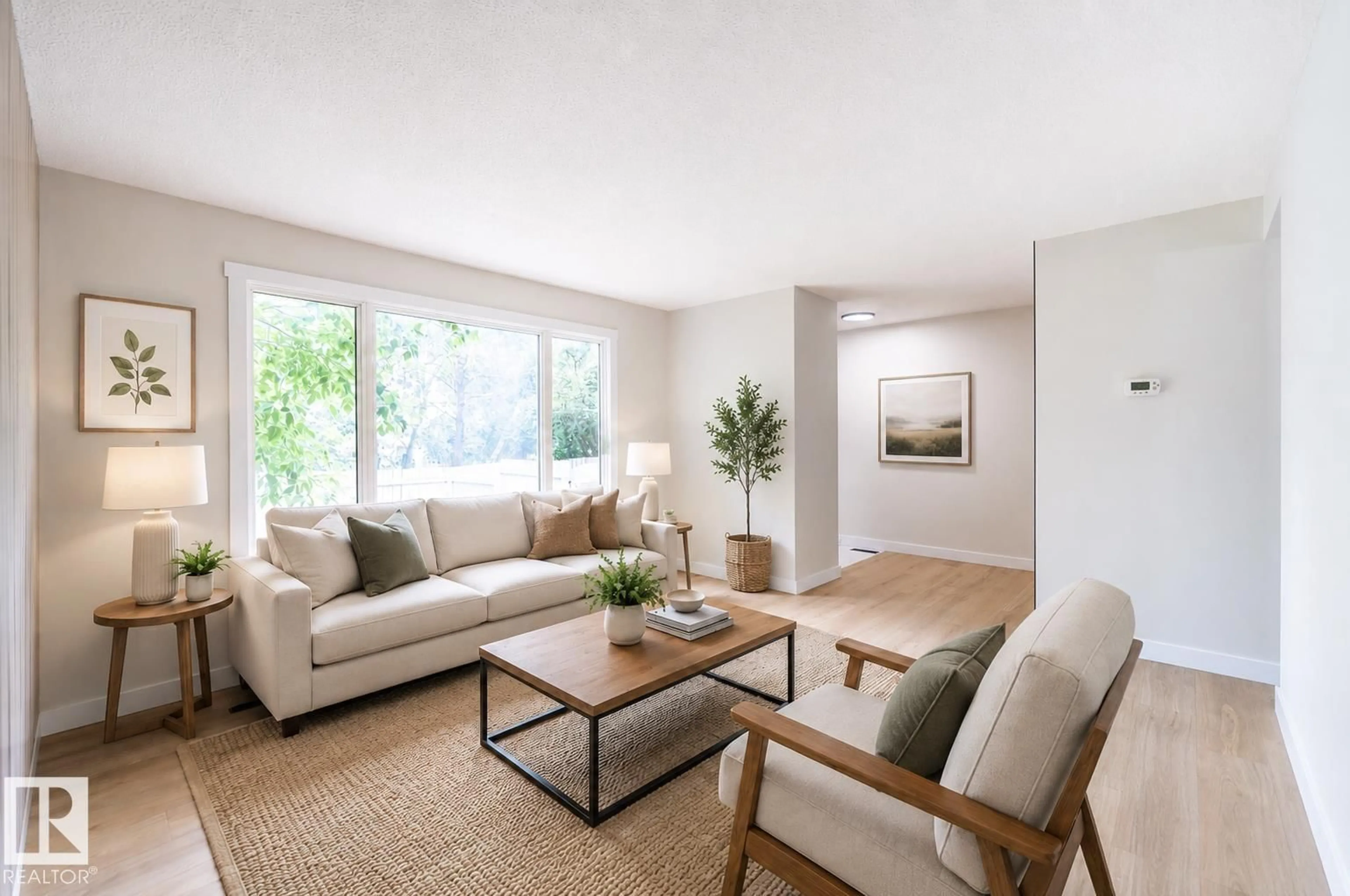 Living room with furniture, unknown for 14 AMBERLY CO, Edmonton Alberta T5A2H9