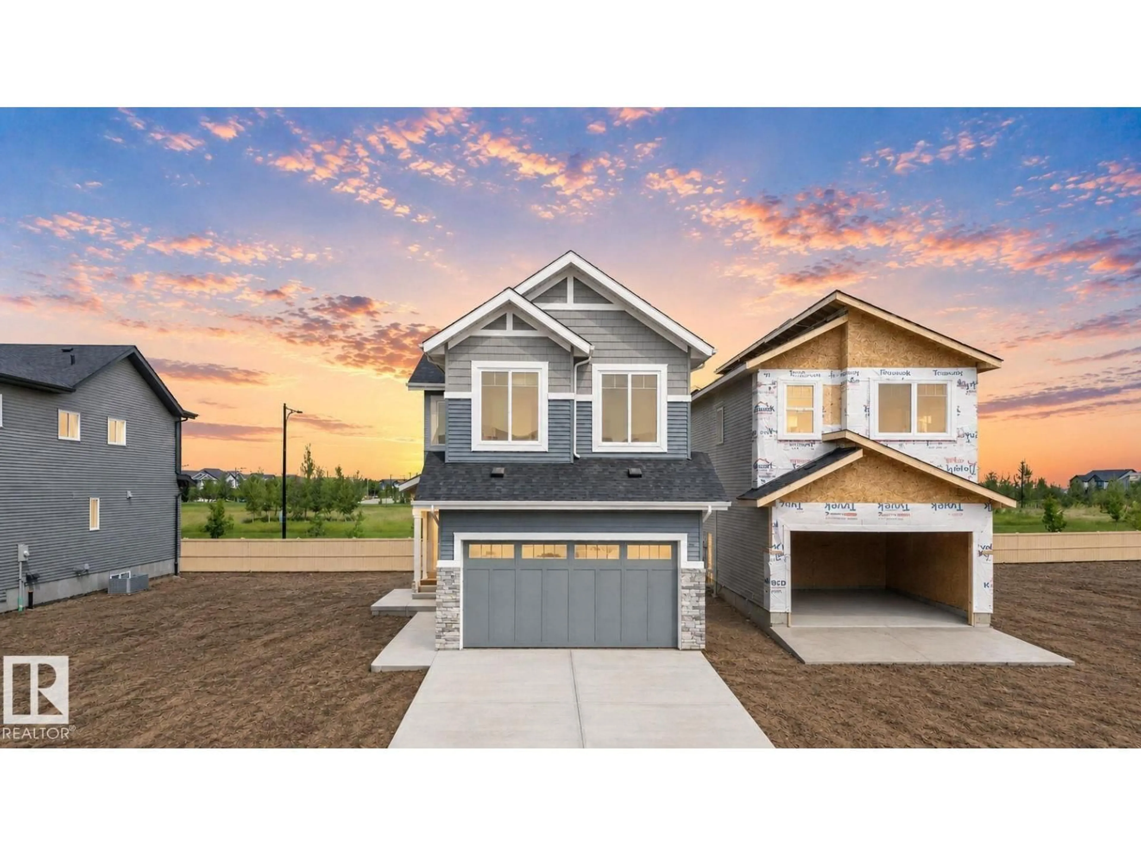 Home with vinyl exterior material, street for 4272 CHARLES CL, Edmonton Alberta T6W3H2