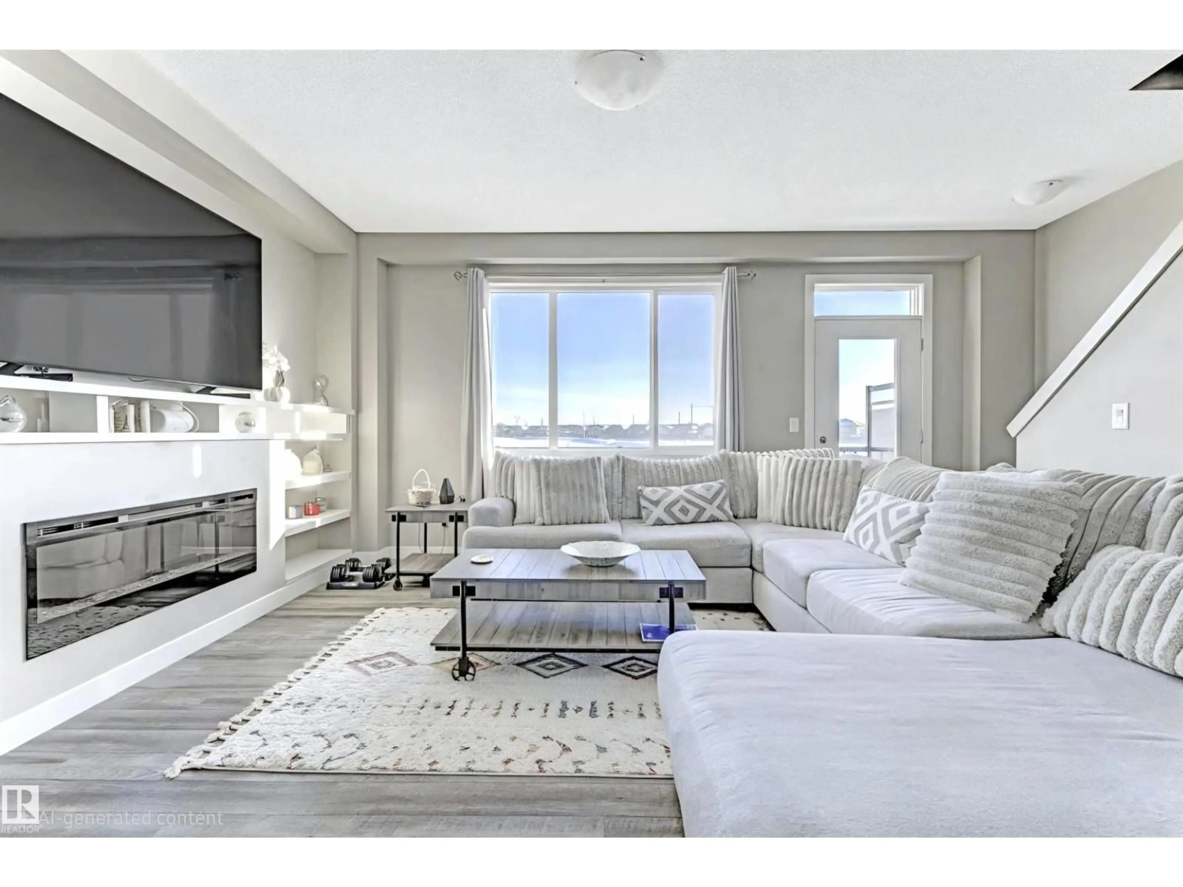 Living room with furniture, unknown for 92 16903 68 ST NW, Edmonton Alberta T5Z0R1