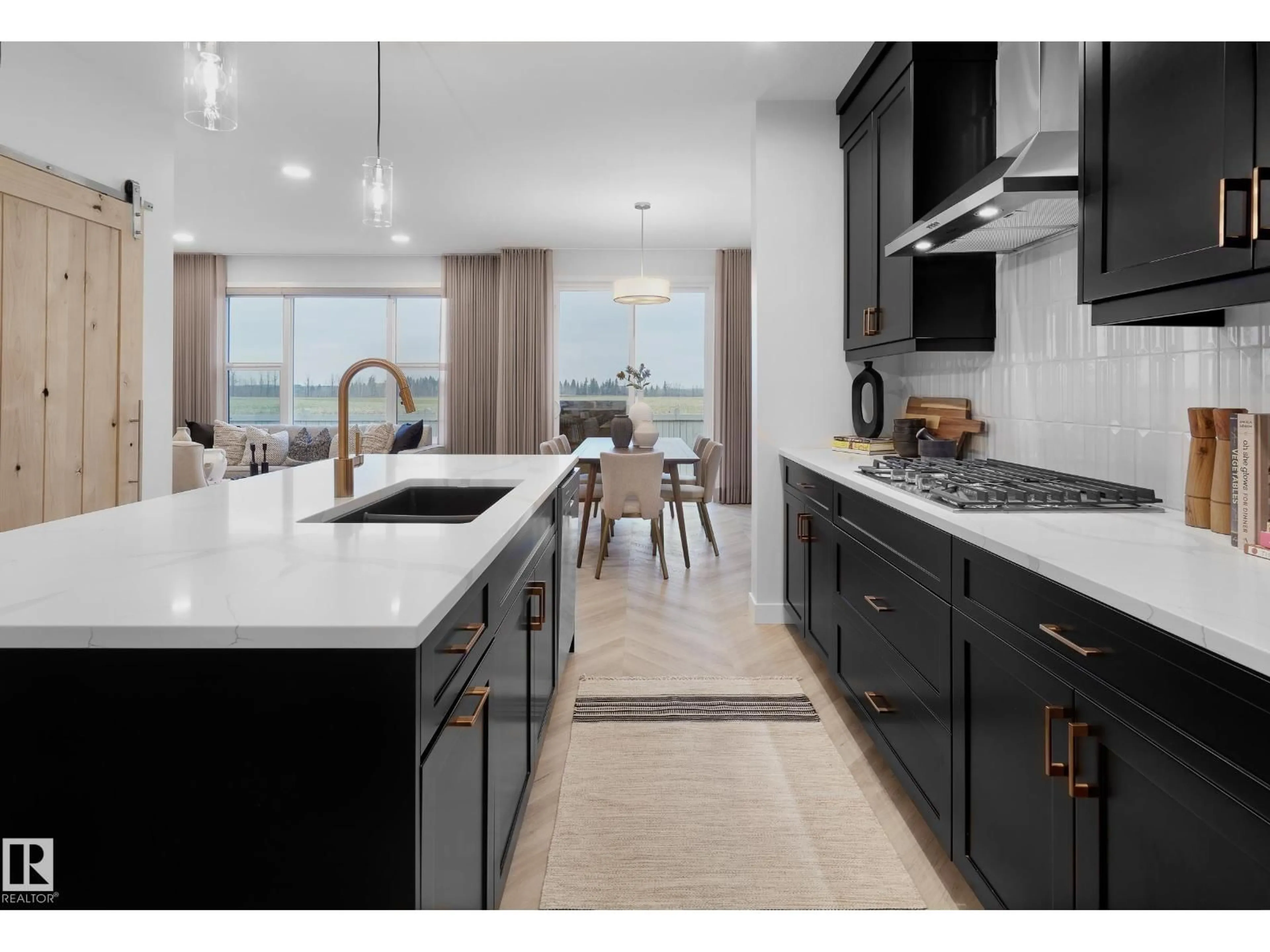 Open concept kitchen, ceramic/tile floor for 1124 CRISTALL CR, Edmonton Alberta T6W5S9