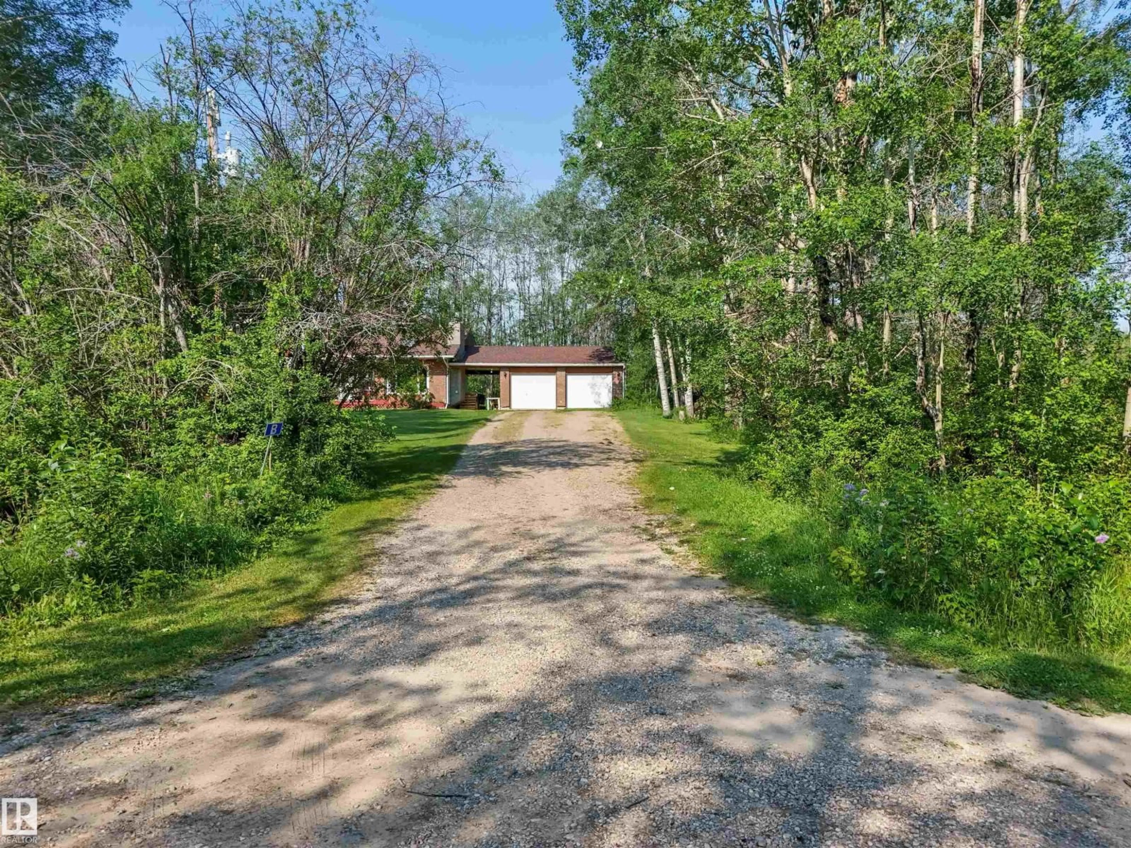 A pic from outside/outdoor area/front of a property/back of a property/a pic from drone, forest/trees view for HOUSE B - 7415 TWP ROAD 494, Rural Brazeau County Alberta T7A0B1