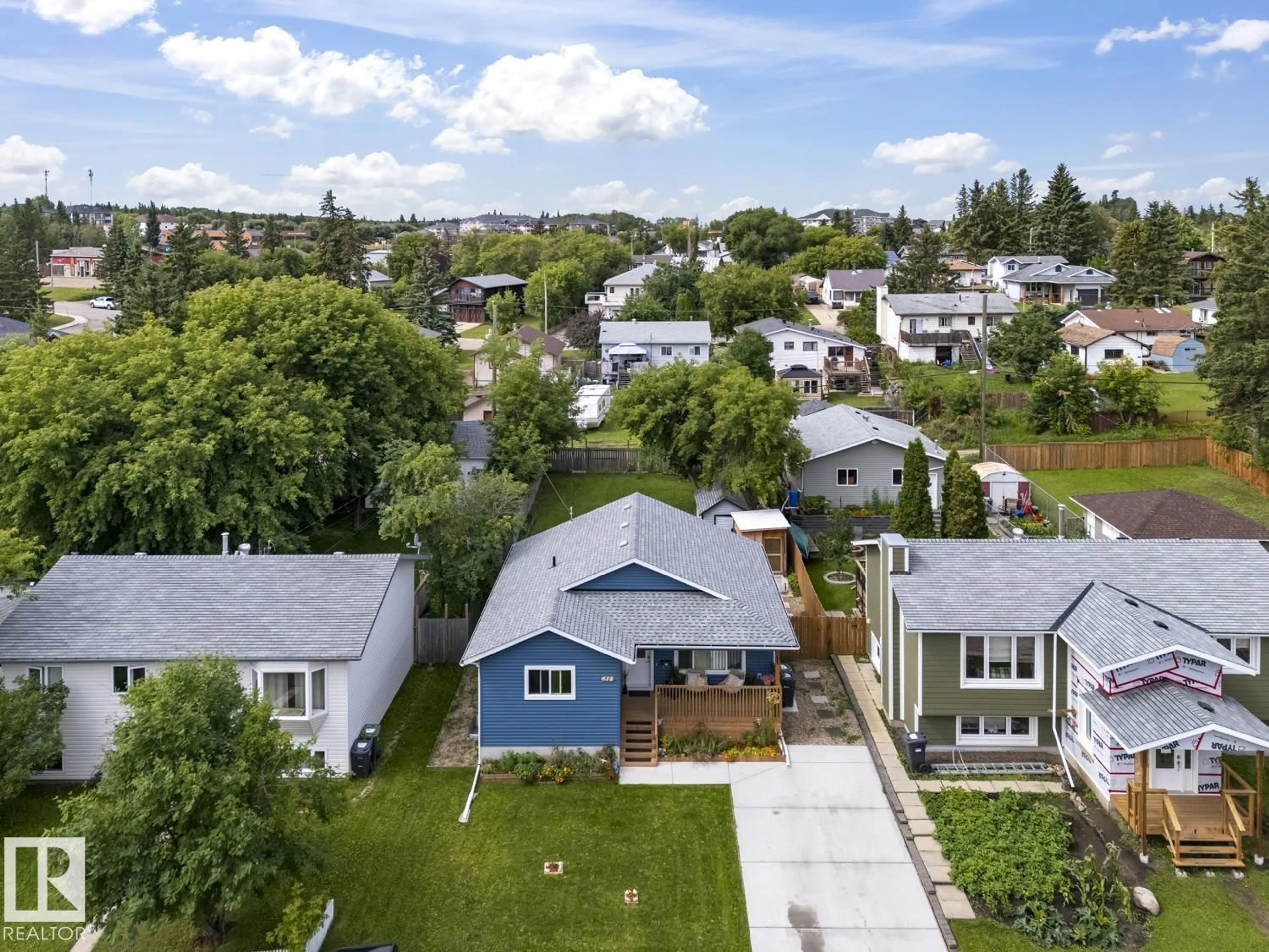 A pic from outside/outdoor area/front of a property/back of a property/a pic from drone, street for 615 10 ST, Cold Lake Alberta T9M1B1