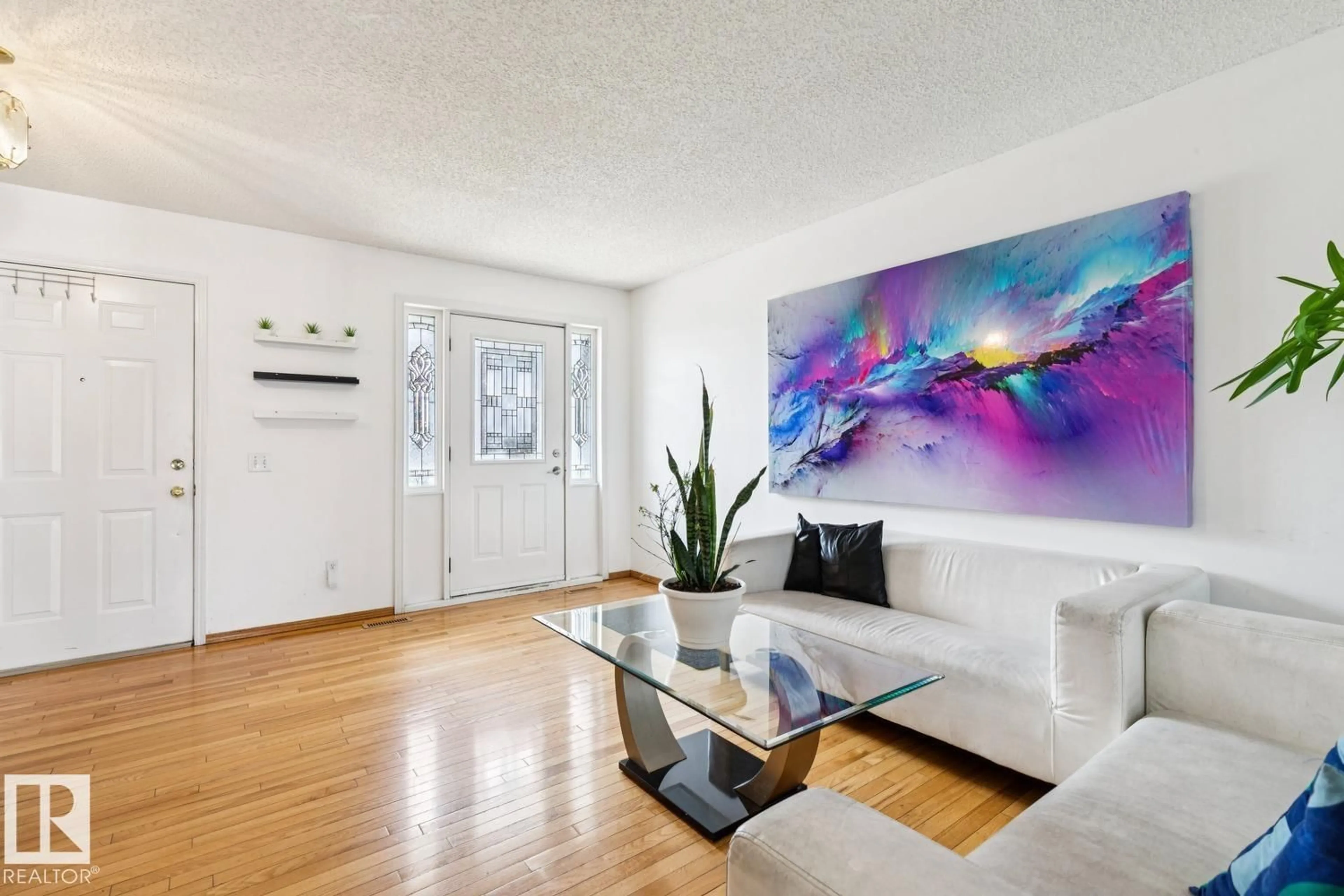 Living room with furniture, unknown for 7912 154 AV, Edmonton Alberta T5Z2Z2