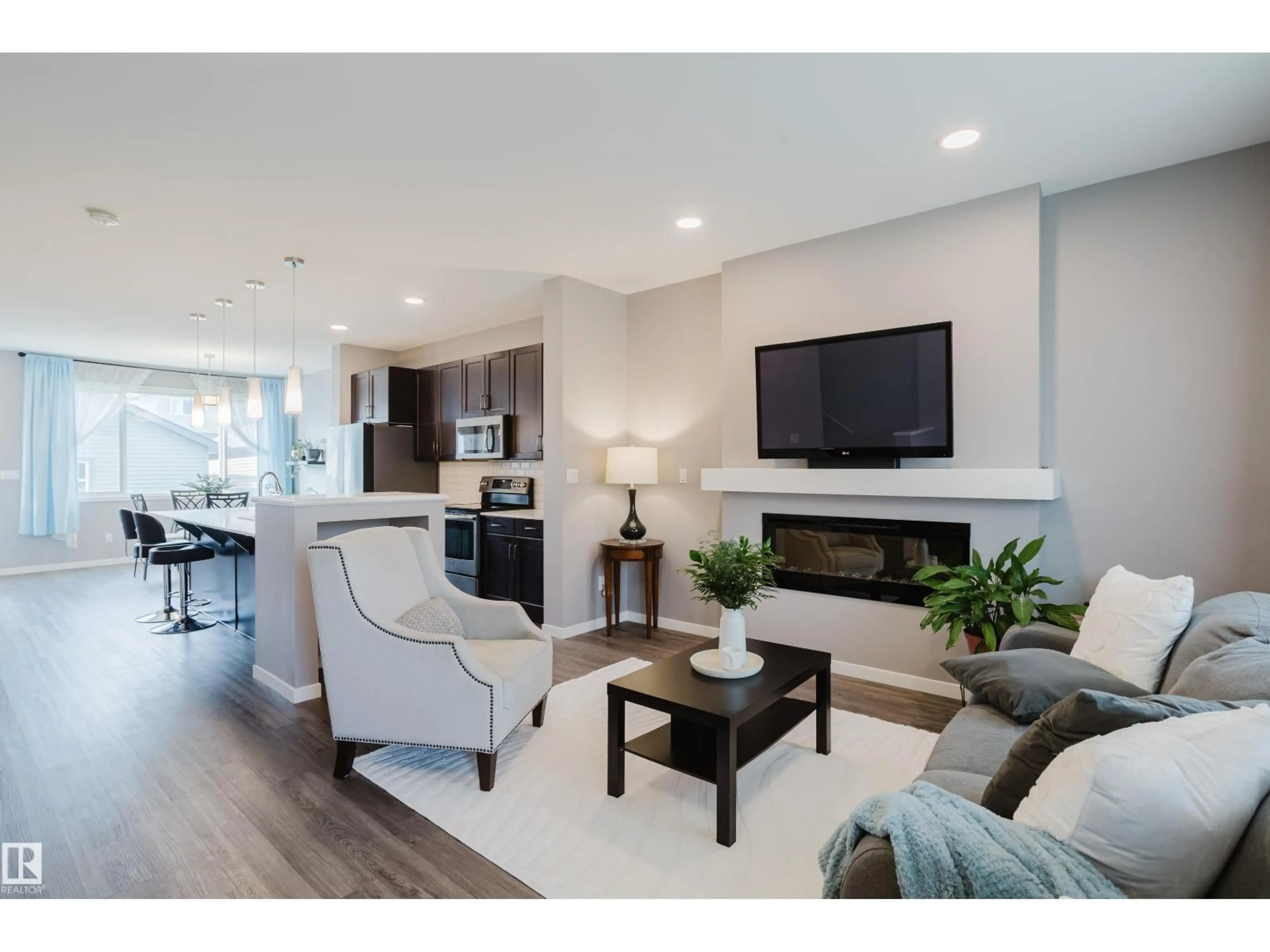 Living room with furniture, unknown for 4331 COOKE LN, Edmonton Alberta T6W4M7