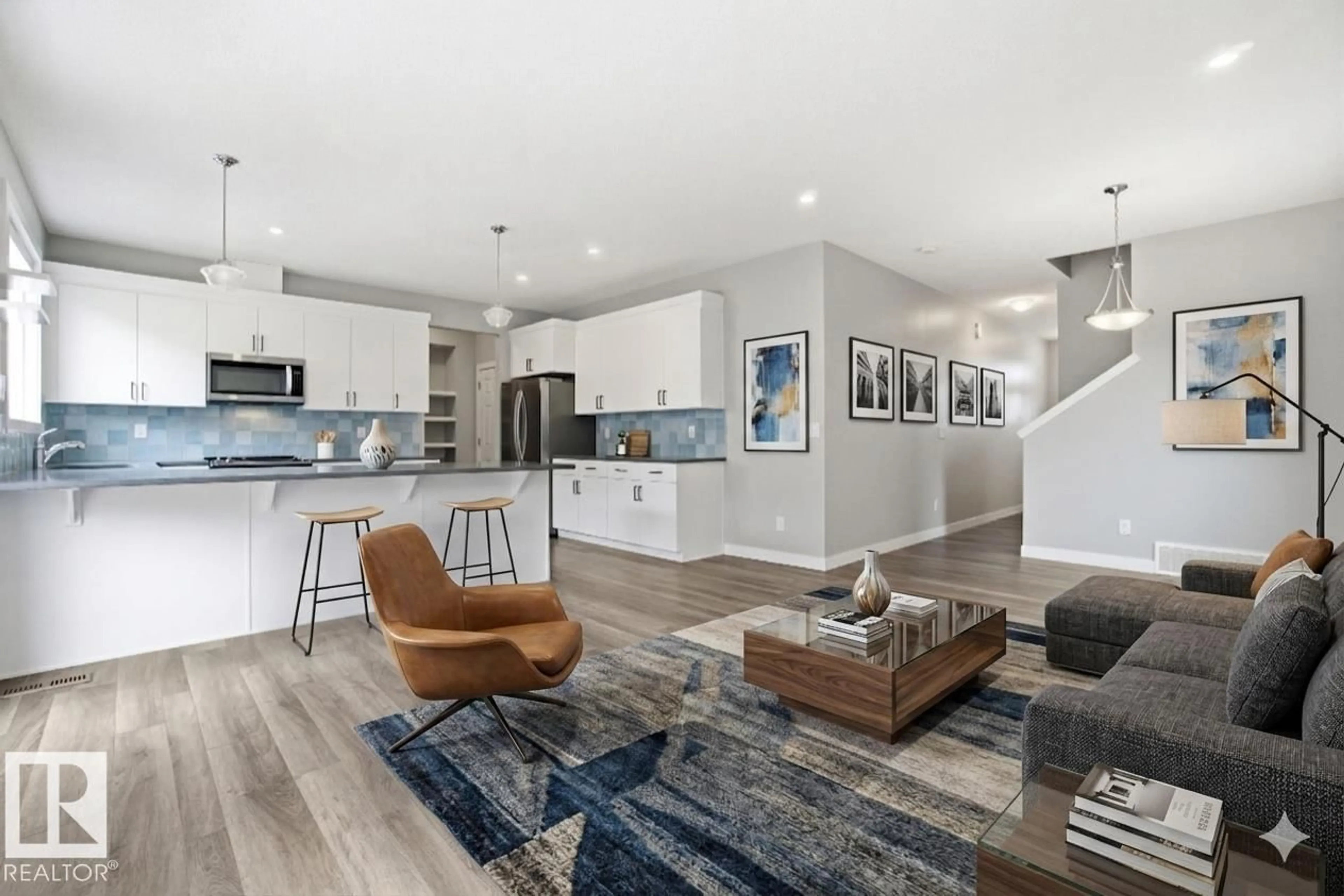 Open concept kitchen, unknown for NW - 1607 202 ST, Edmonton Alberta T6M1K6