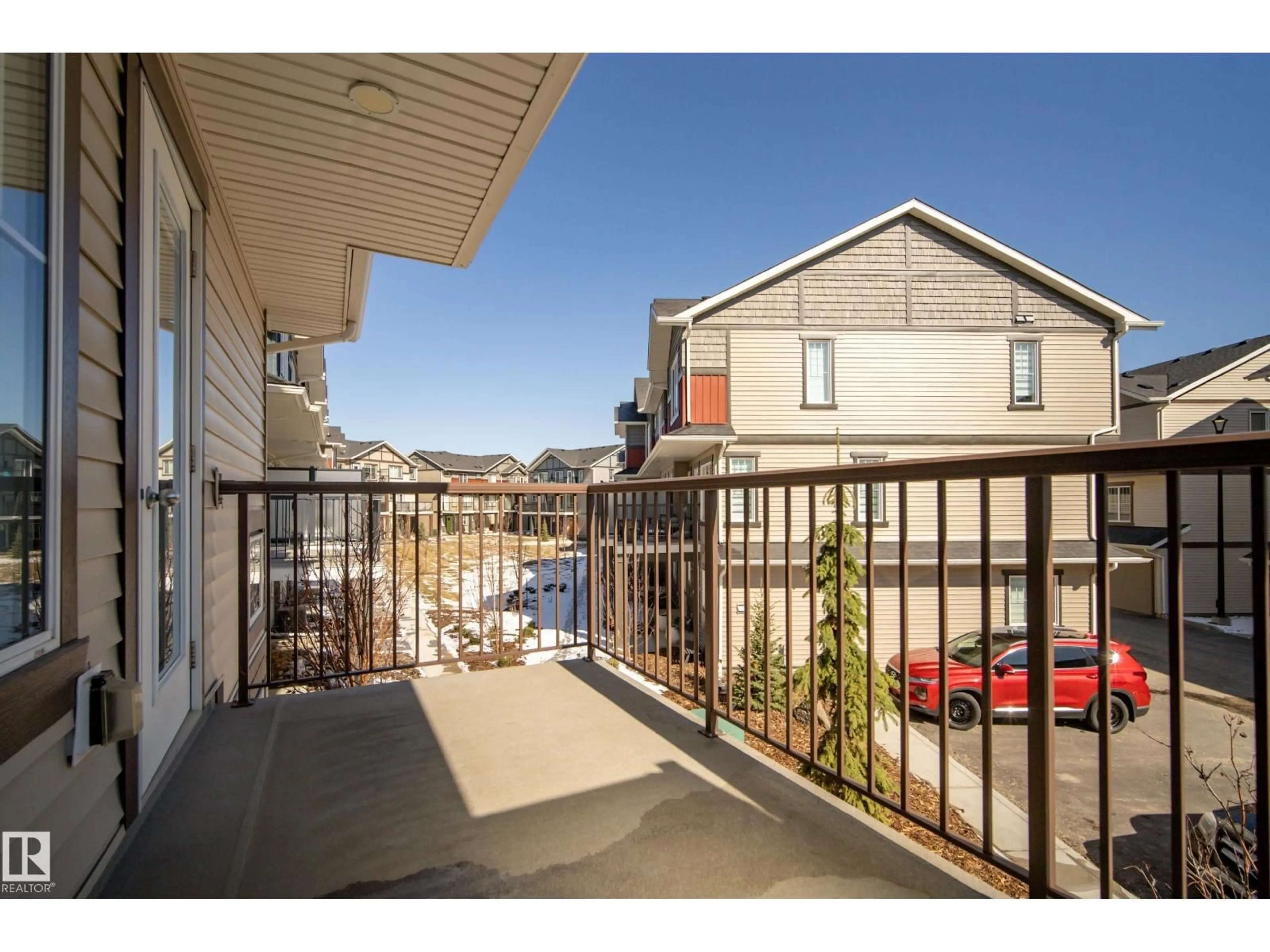 Patio, mountain view for #90 - 90 MCLAUGHLIN DR, Spruce Grove Alberta T7X0E1