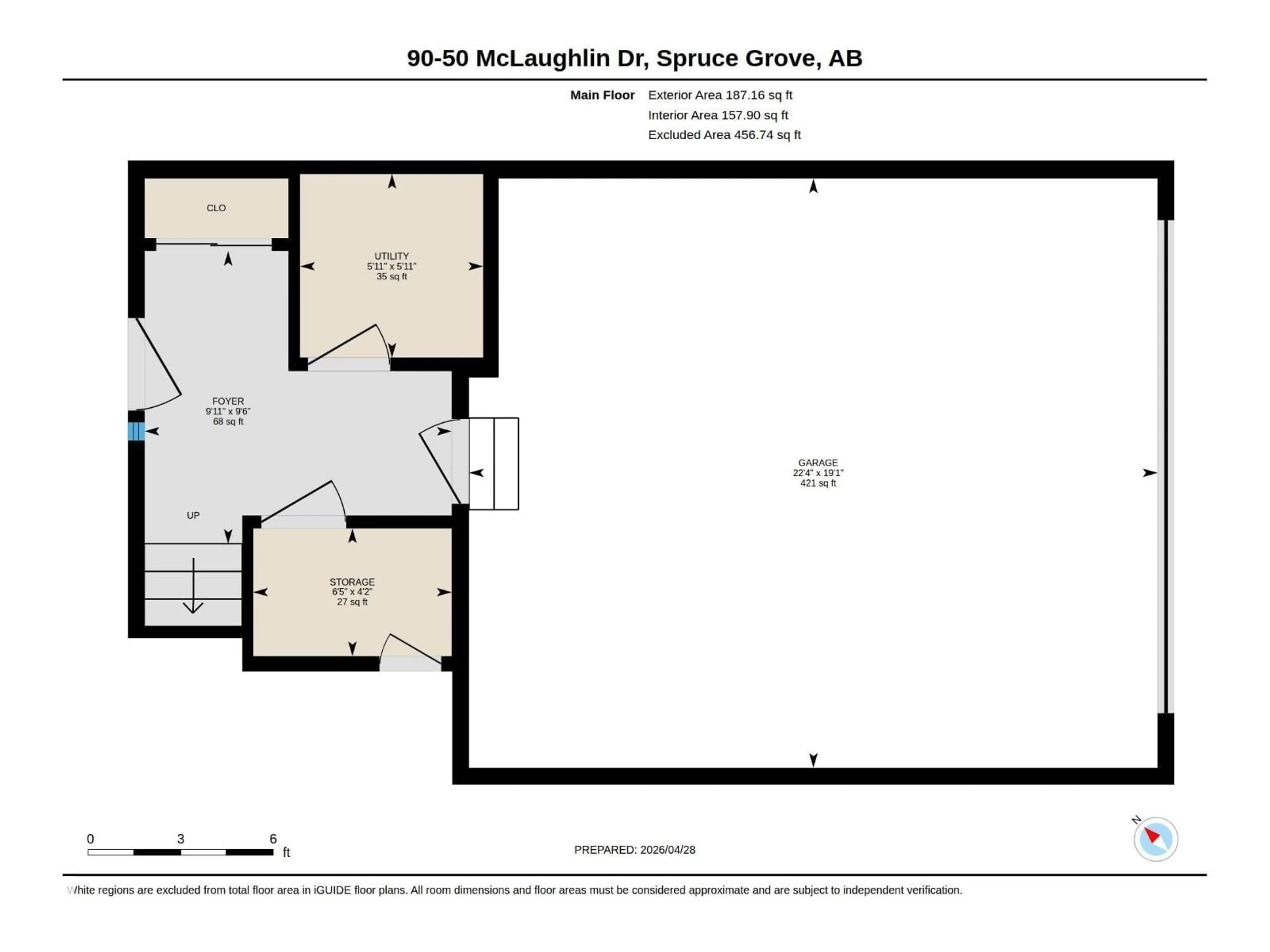 Floor plan for #90 - 90 MCLAUGHLIN DR, Spruce Grove Alberta T7X0E1