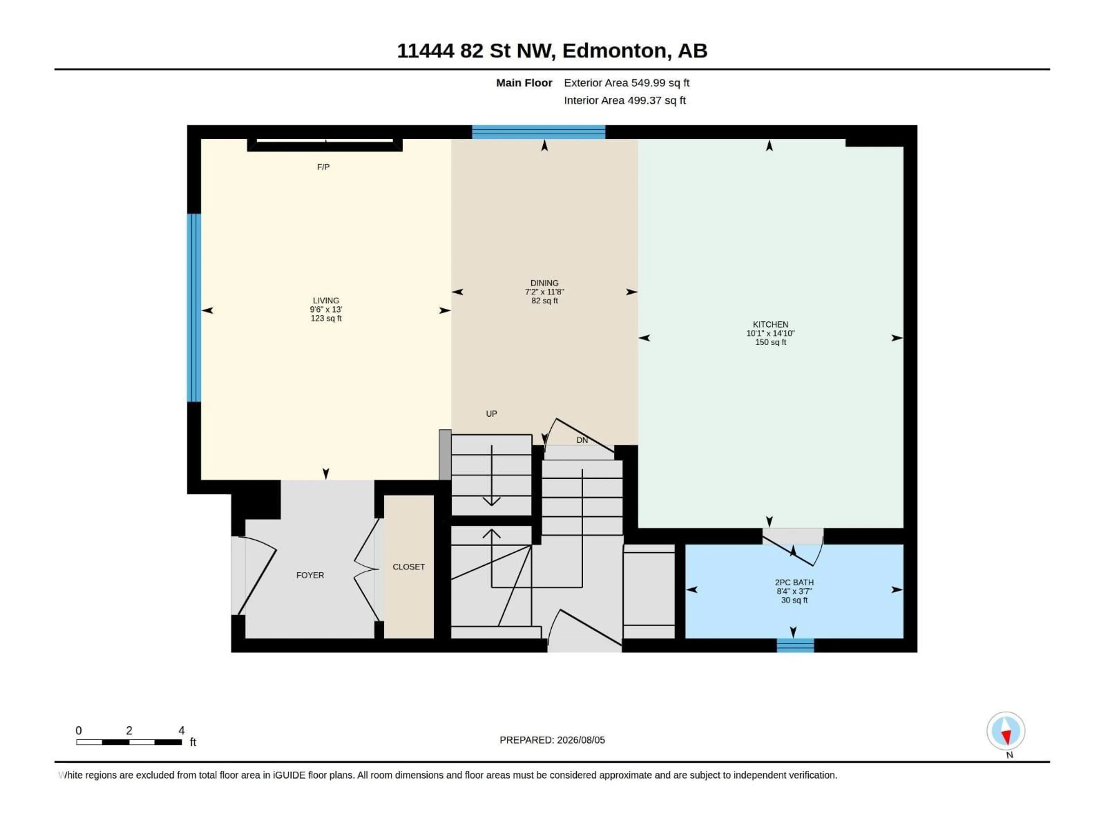 Floor plan for NW - 11444 82 ST, Edmonton Alberta T5B2V4