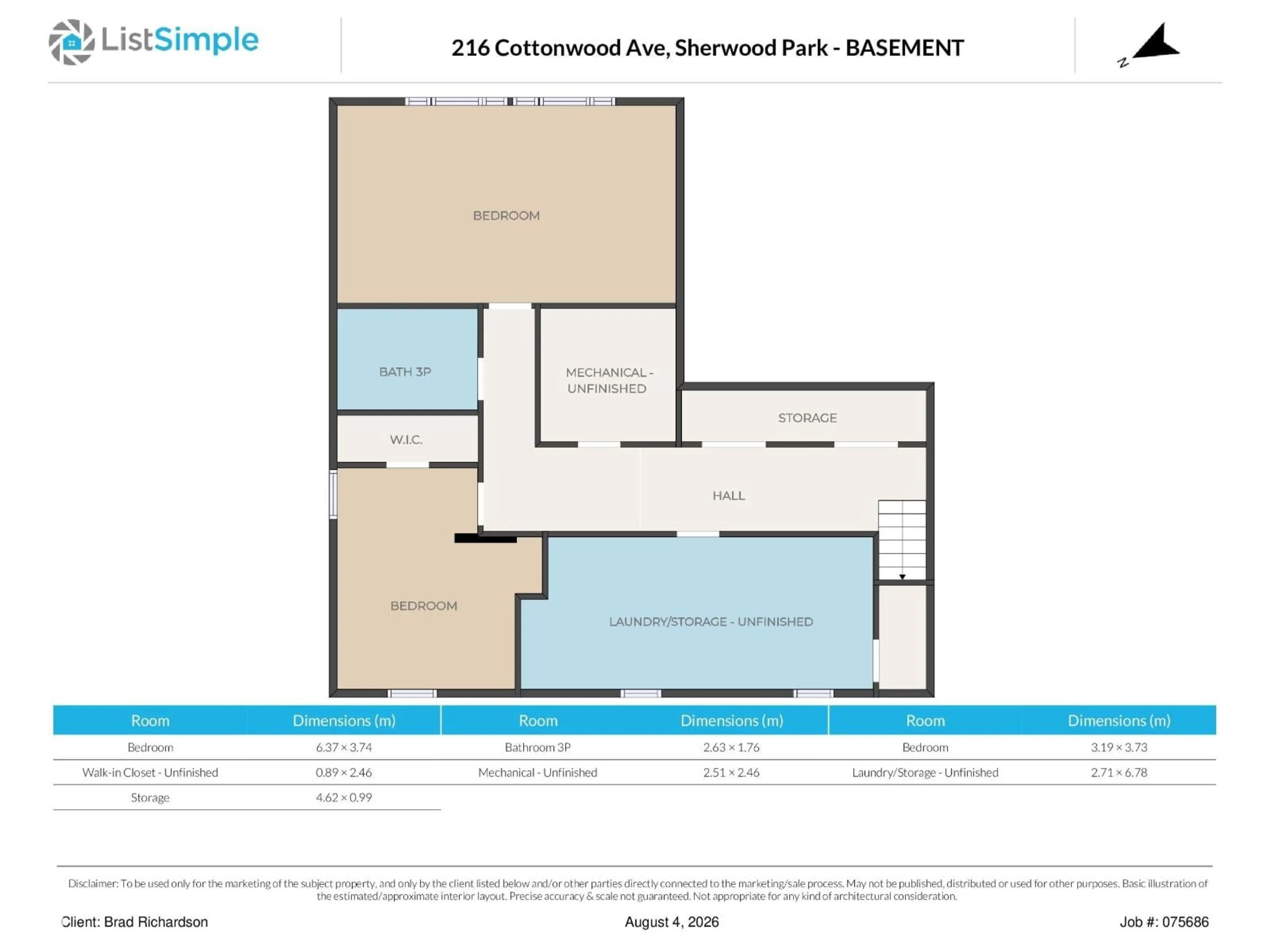 Floor plan for 216 COTTONWOOD AV, Sherwood Park Alberta T8A1Y2