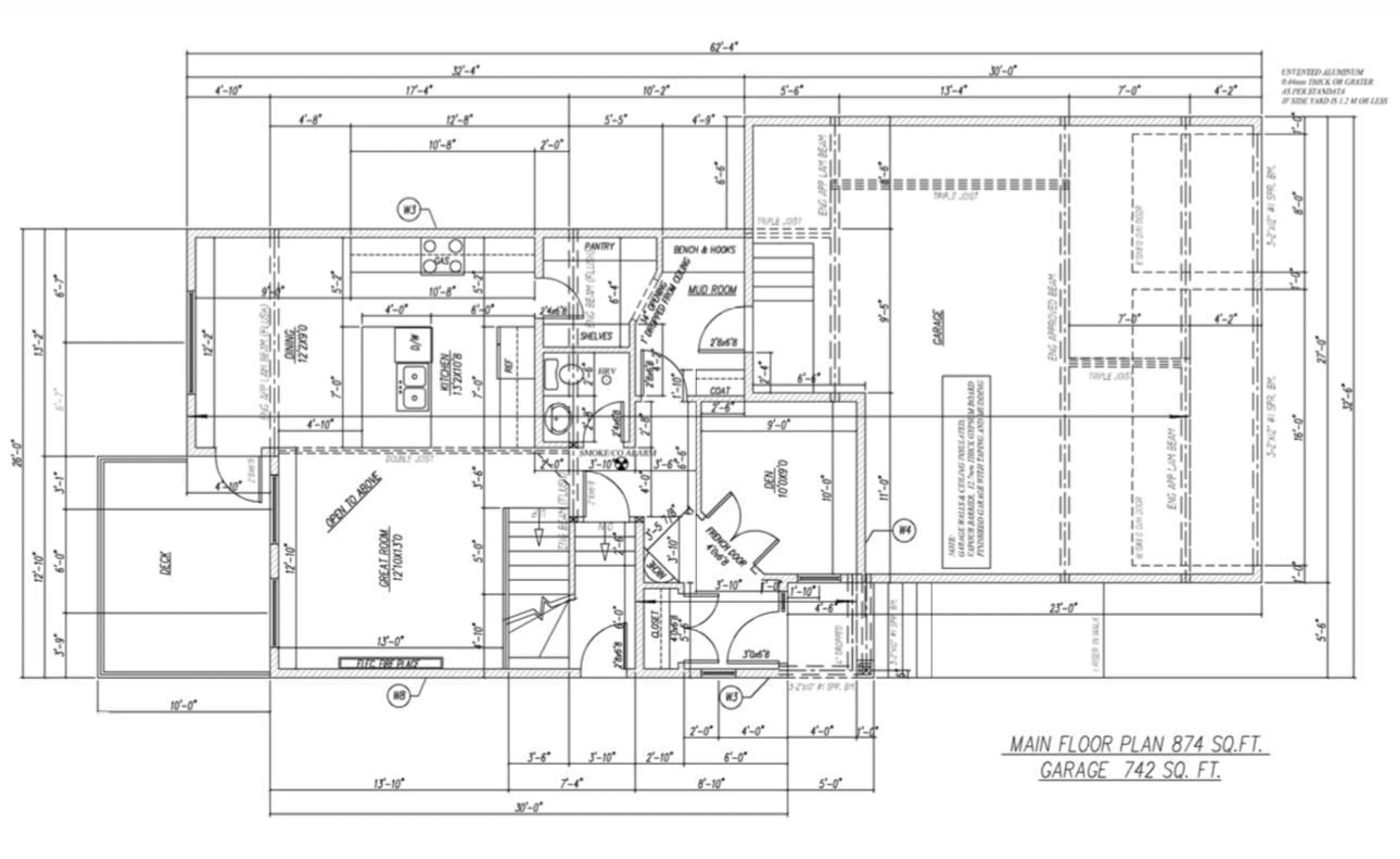 Floor plan for 2 SOUTHBRIDGE COURT, Calmar Alberta T0C0V0