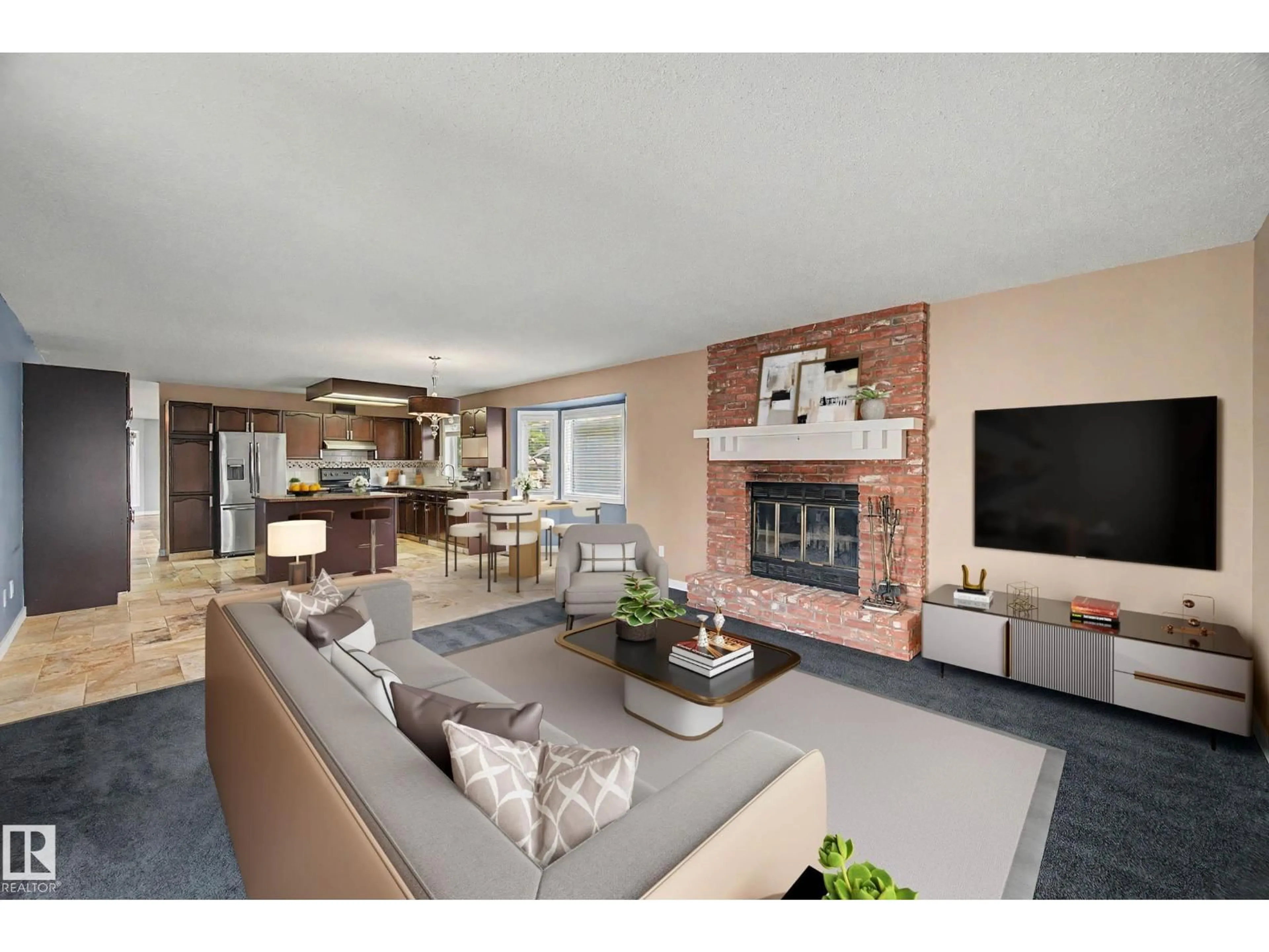 Living room with furniture, unknown for 90 DUFFERIN ST, St. Albert Alberta T8N5R7