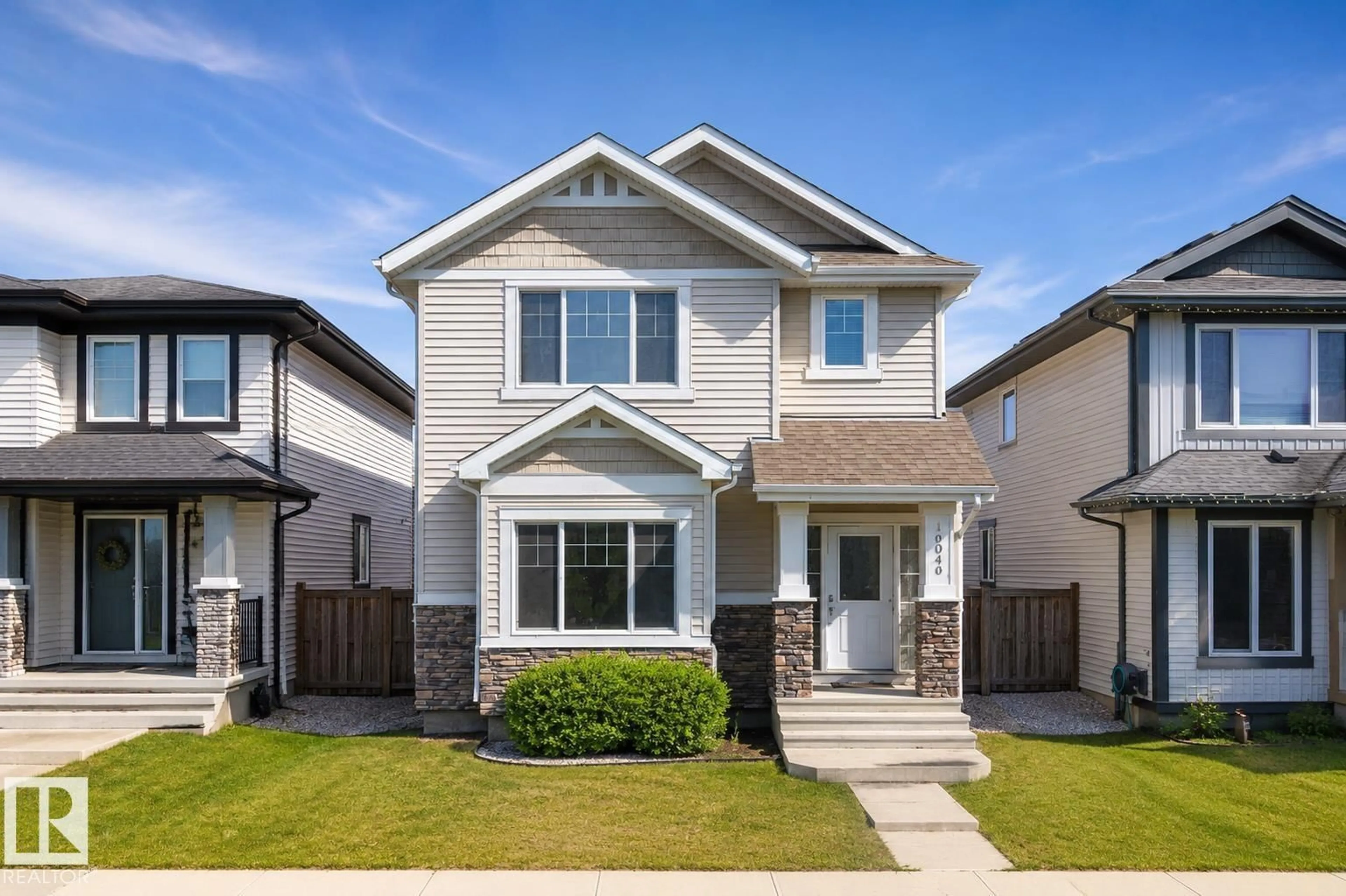Home with vinyl exterior material, street for SW - 16040 11 AV, Edmonton Alberta T6W2H6