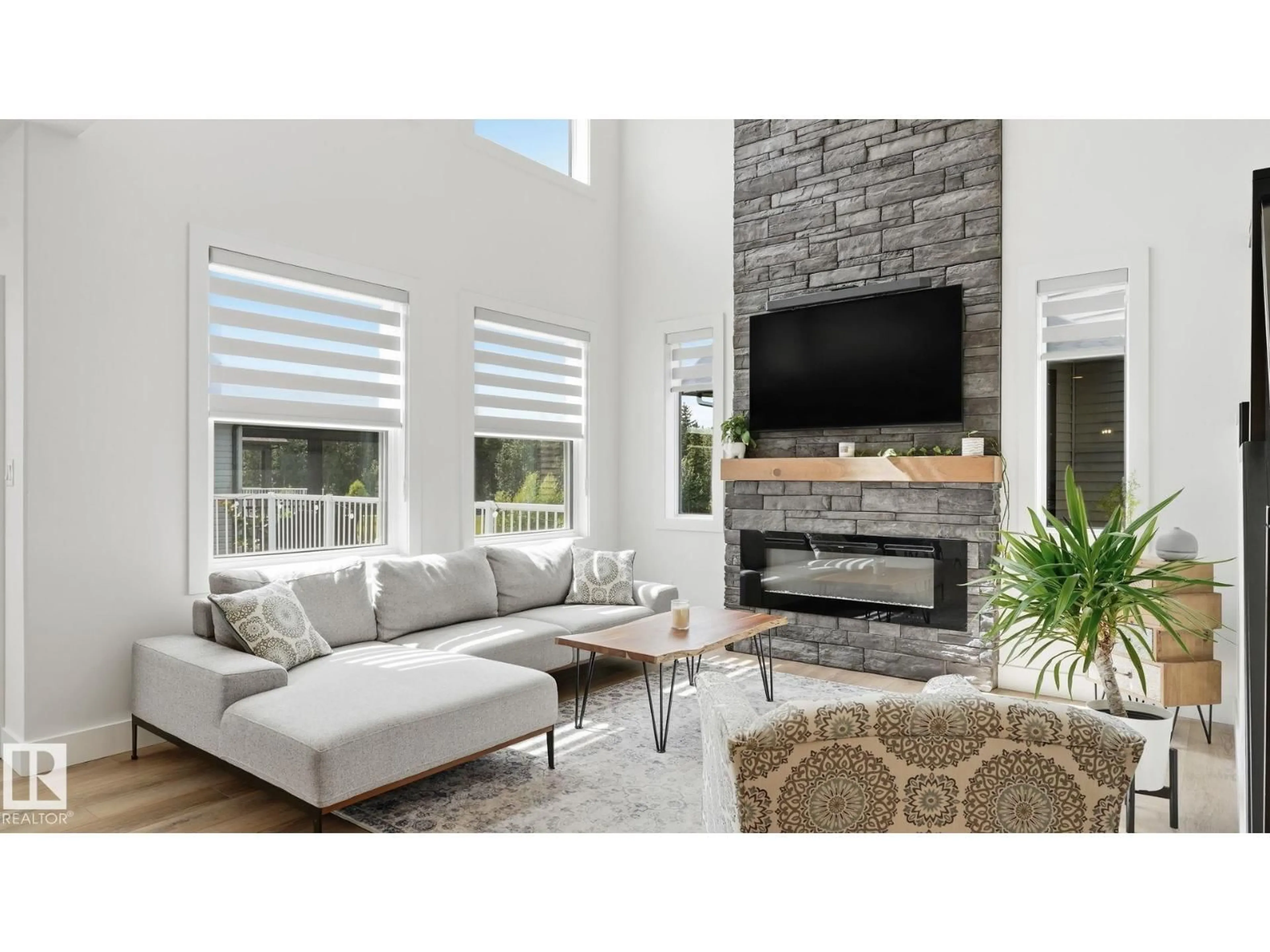 Living room with furniture, unknown for 19 HOLT CV, Spruce Grove Alberta T7X2W9