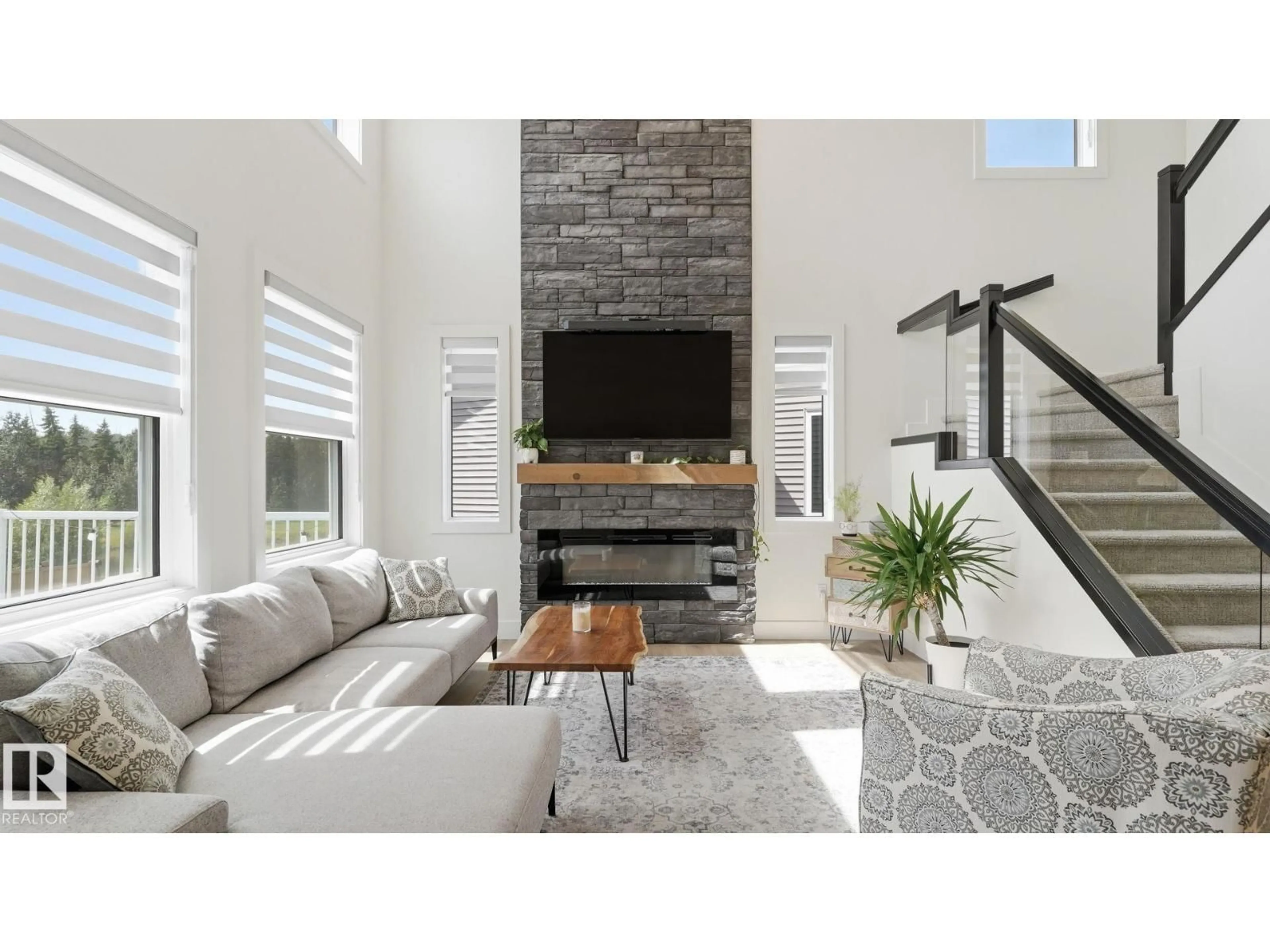 Living room with furniture, unknown for 19 HOLT CV, Spruce Grove Alberta T7X2W9