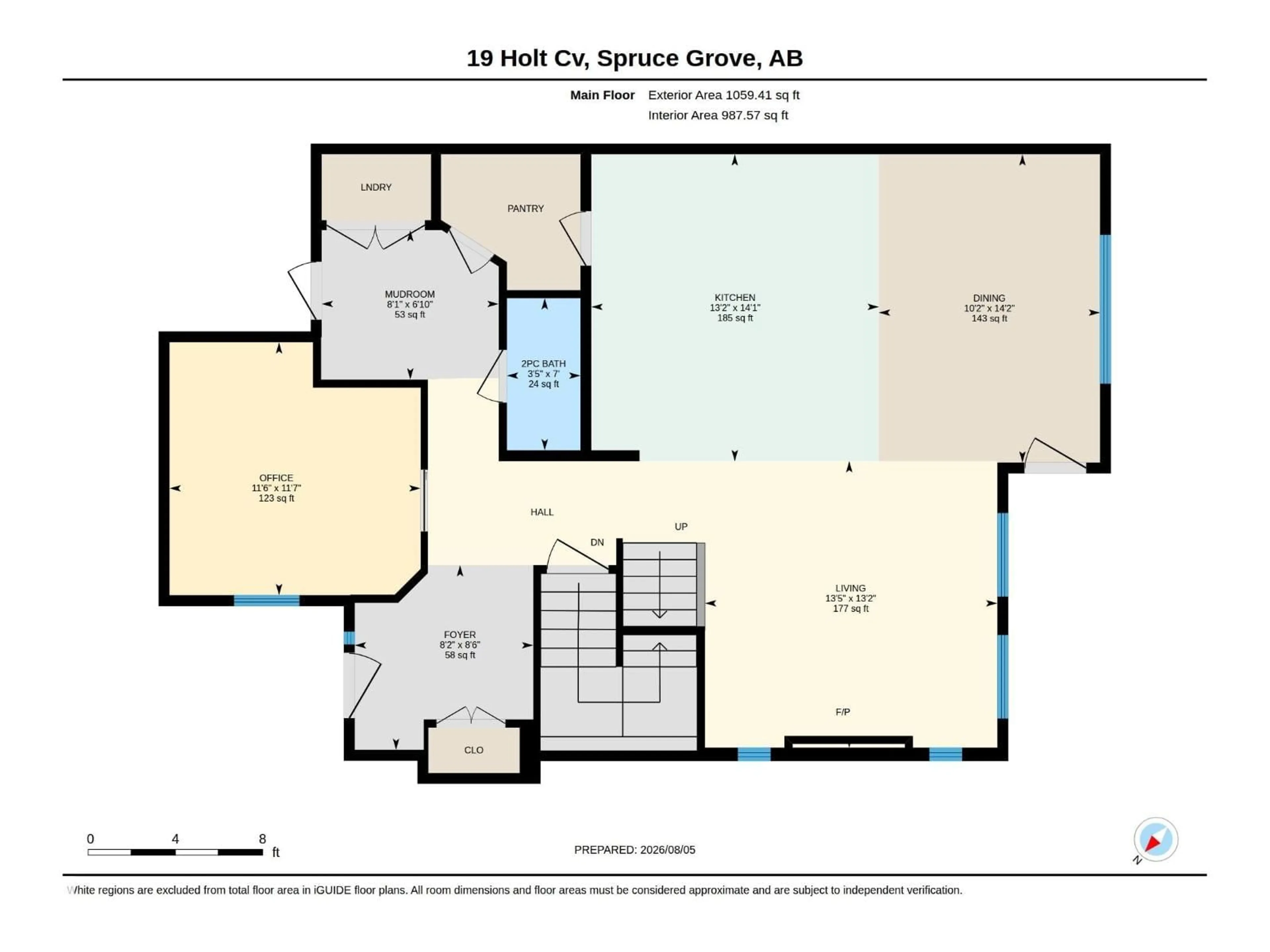 Floor plan for 19 HOLT CV, Spruce Grove Alberta T7X2W9