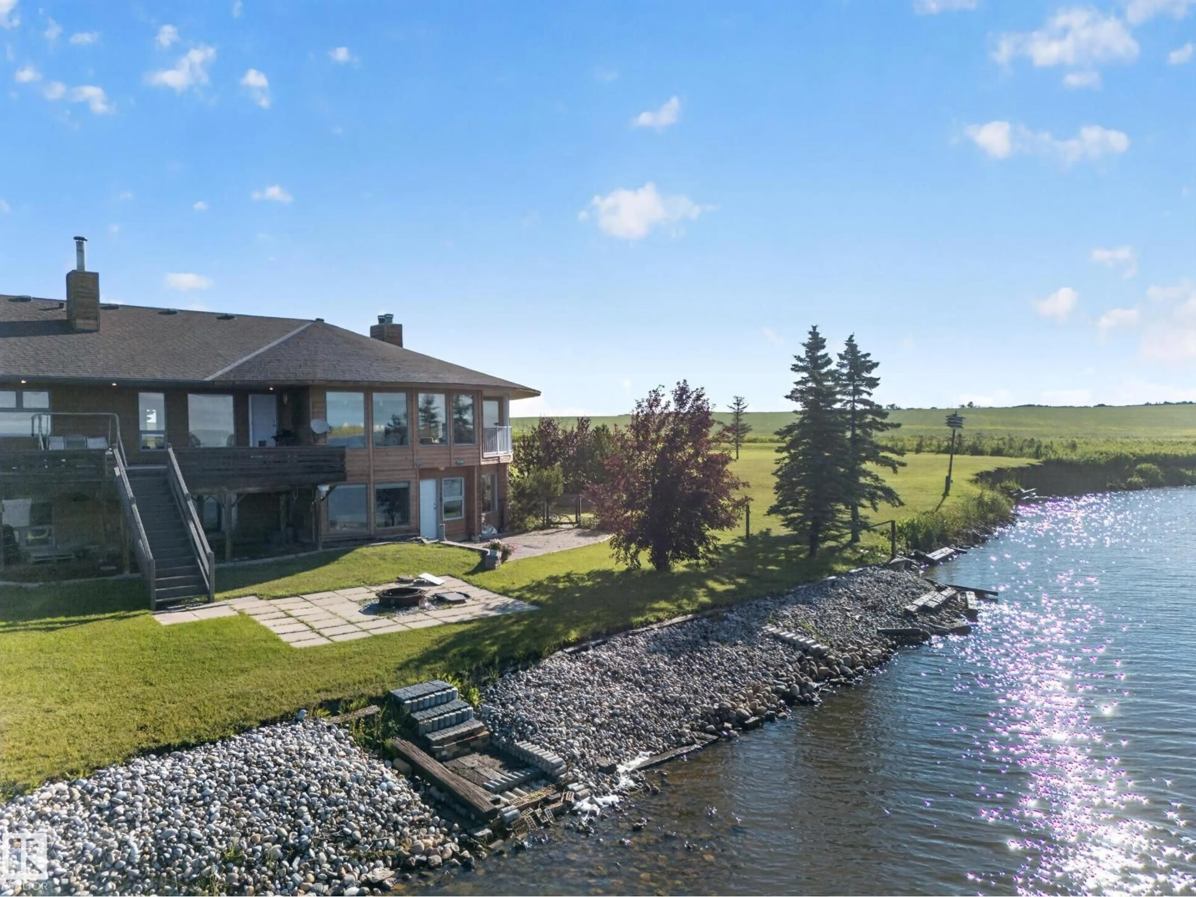 A pic from outside/outdoor area/front of a property/back of a property/a pic from drone, water/lake/river/ocean view for 48208 RANGE ROAD, Rural Beaver County Alberta T0B4N0