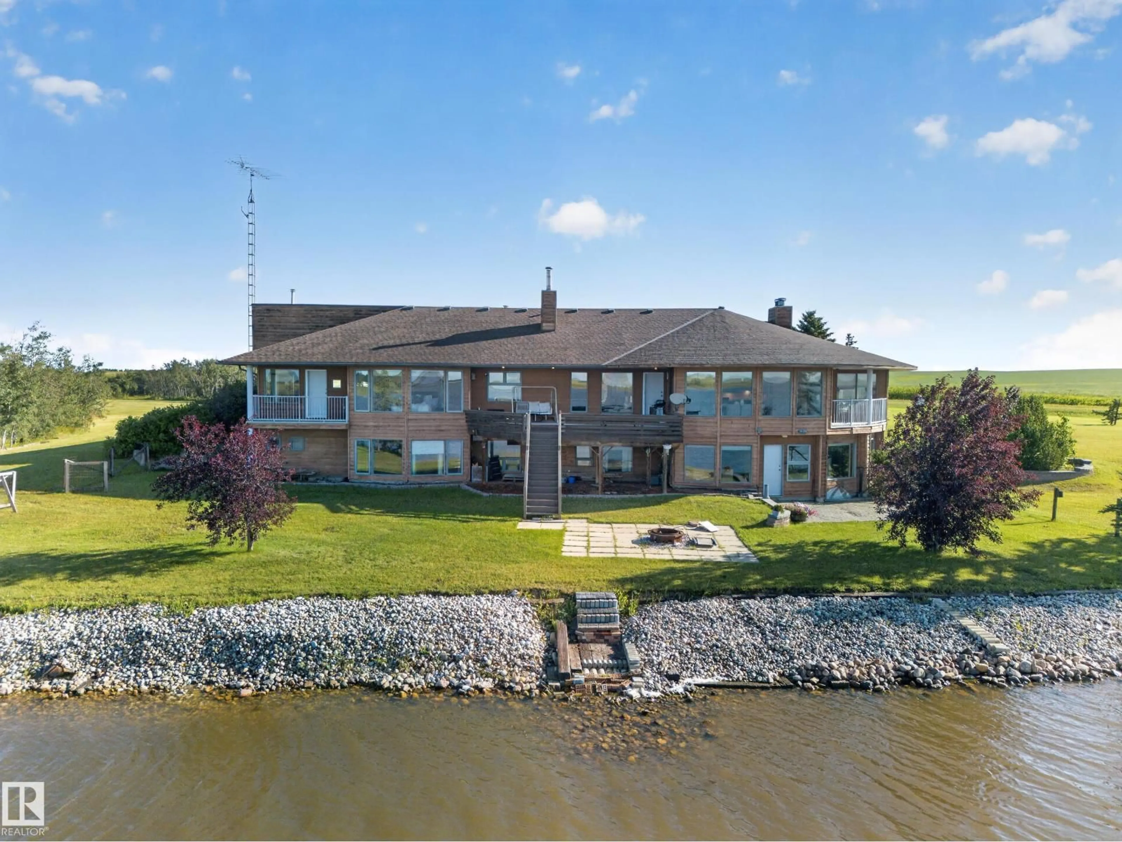 A pic from outside/outdoor area/front of a property/back of a property/a pic from drone, water/lake/river/ocean view for 48208 RANGE ROAD, Rural Beaver County Alberta T0B4N0