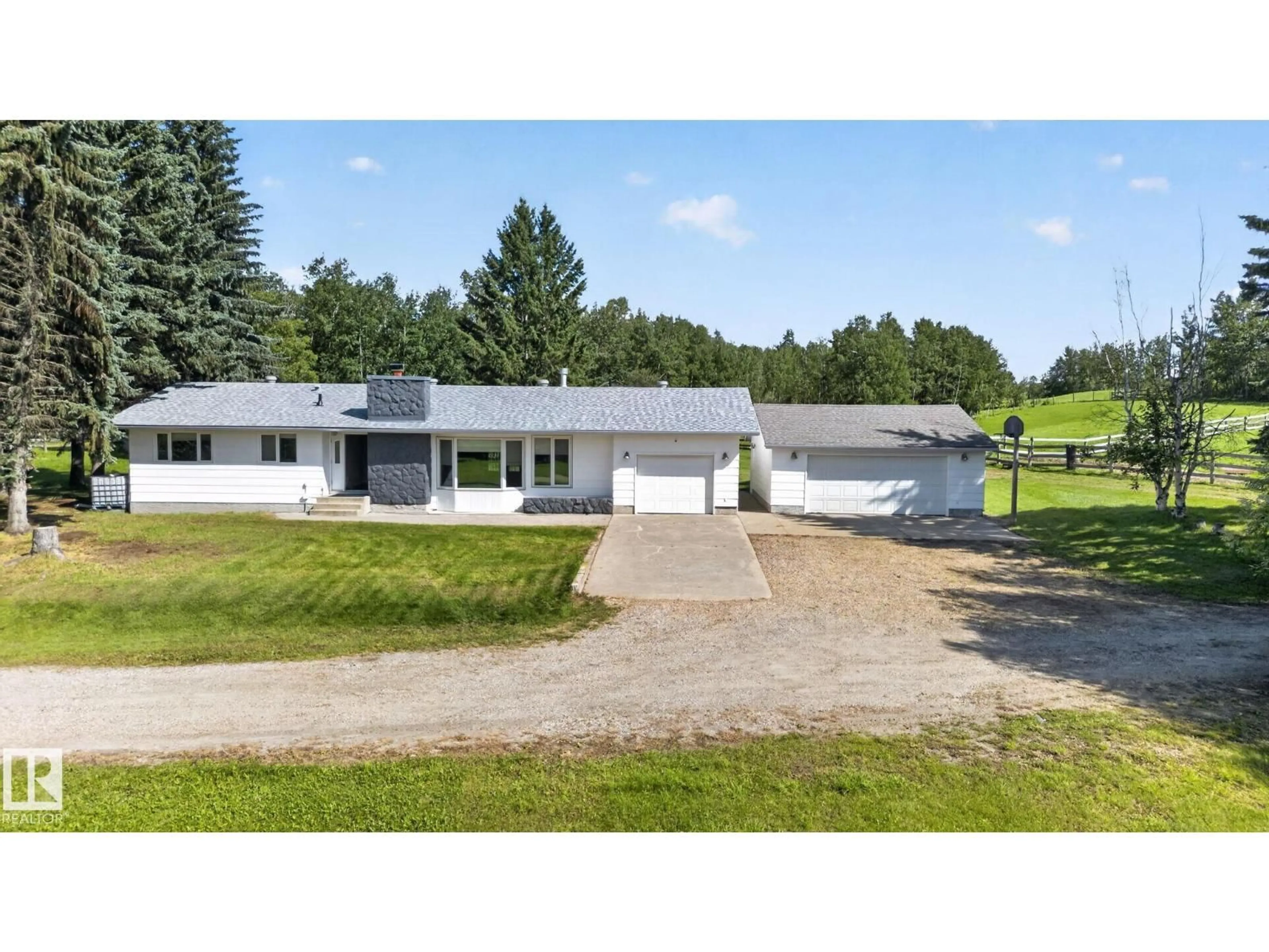 A pic from outside/outdoor area/front of a property/back of a property/a pic from drone, unknown for #25 - 52561 RGE ROAD 214, Rural Strathcona County Alberta T8E2H4