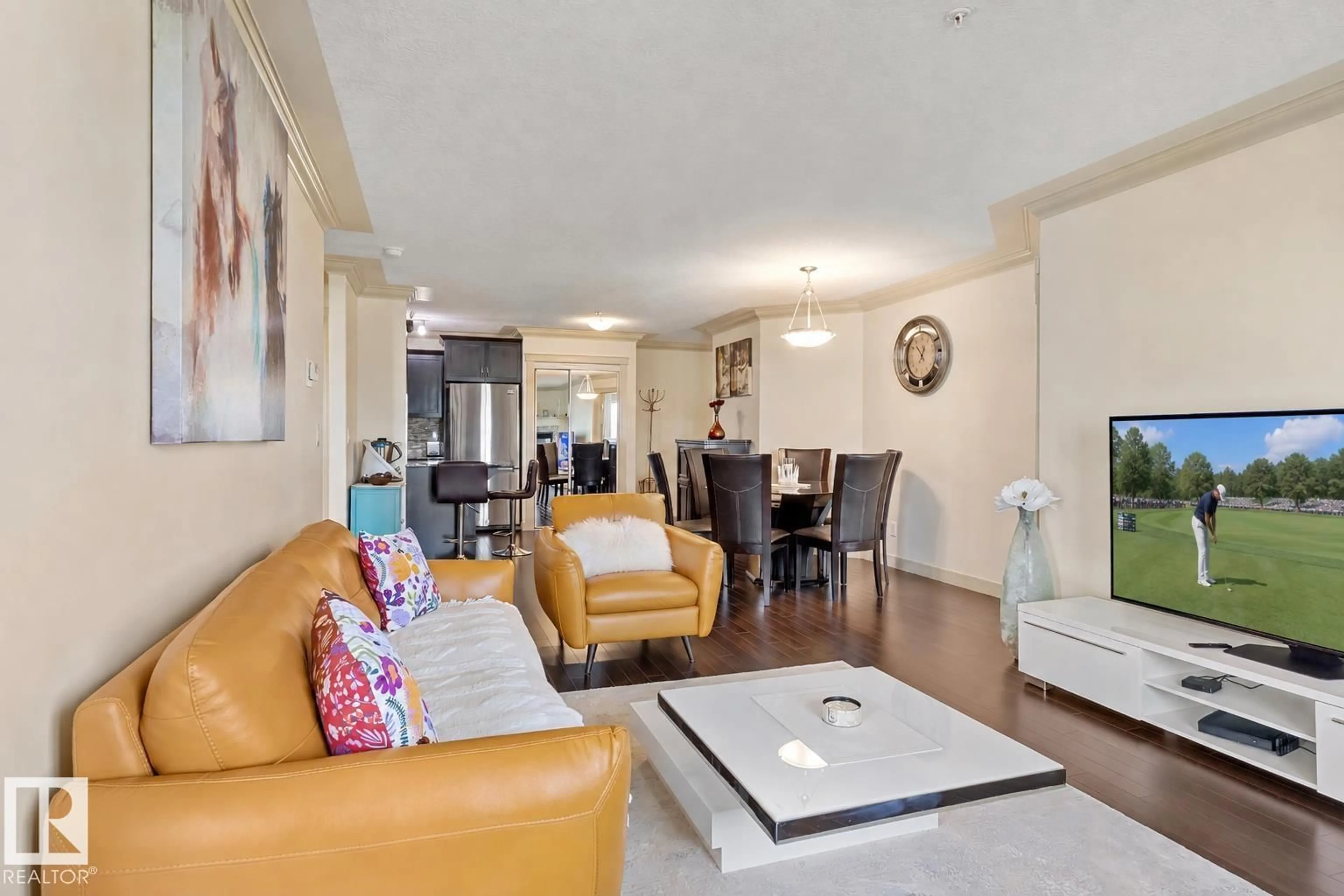 Living room with furniture, unknown for #301 - 16235 51 ST, Edmonton Alberta T5Y0V3