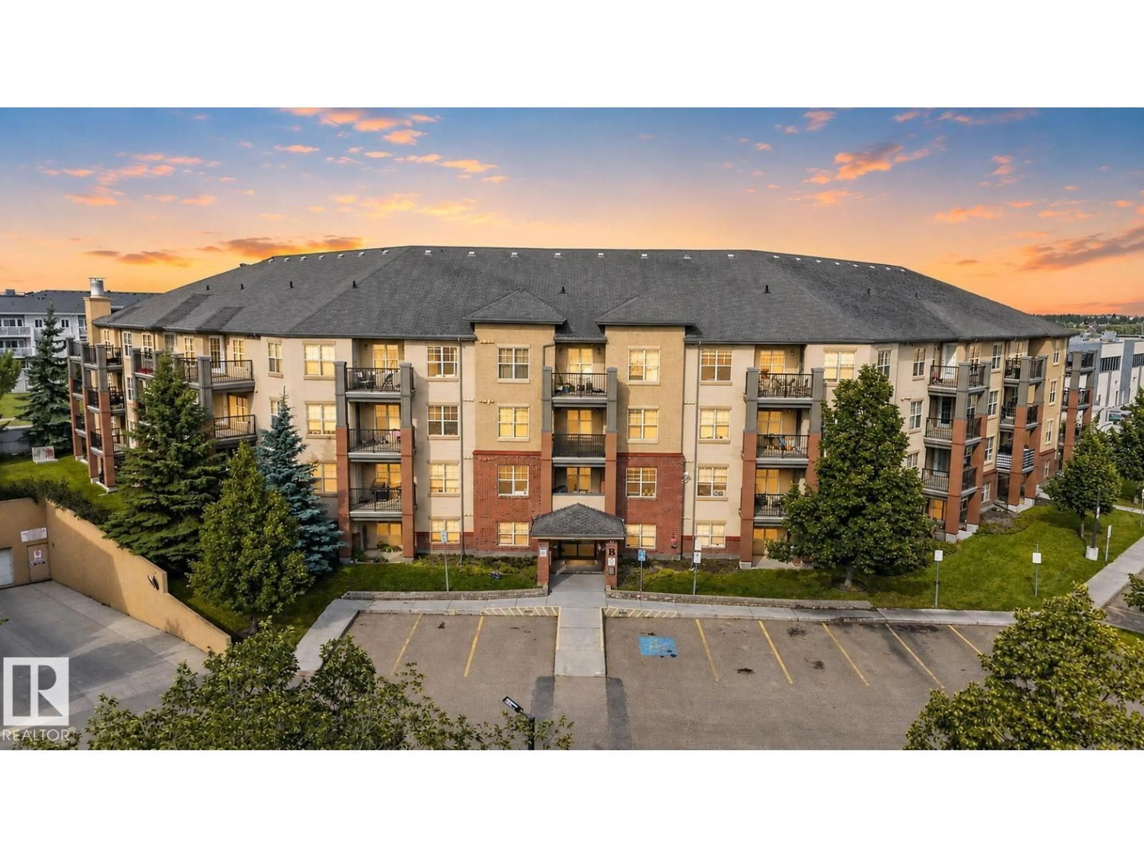 A pic from outside/outdoor area/front of a property/back of a property/a pic from drone, building for 317 - 11441 ELLERSLIE RD, Edmonton Alberta T6W1S9