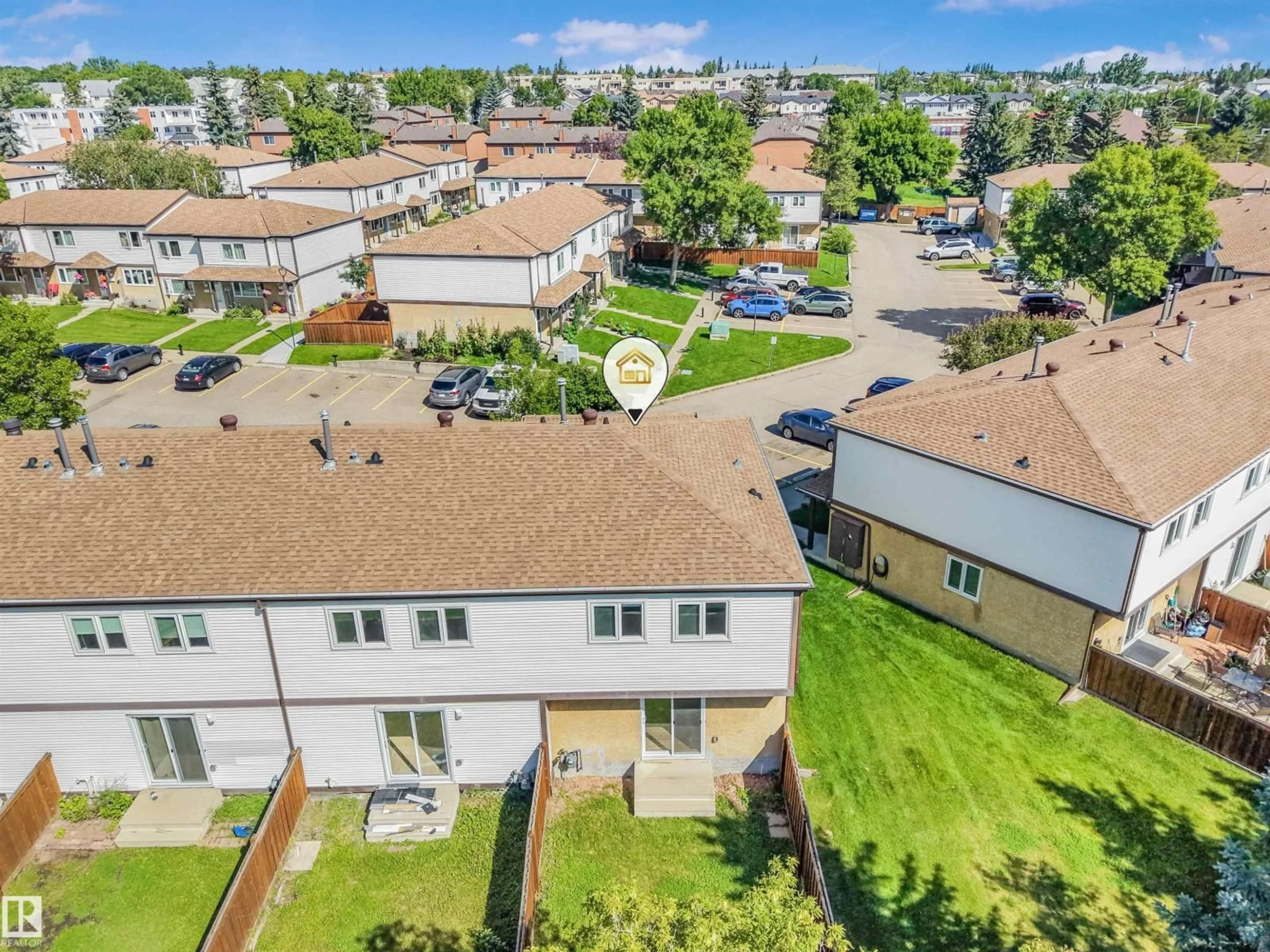 A pic from outside/outdoor area/front of a property/back of a property/a pic from drone, city buildings view from balcony for #39 - 14511 52 ST, Edmonton Alberta T5A4M6