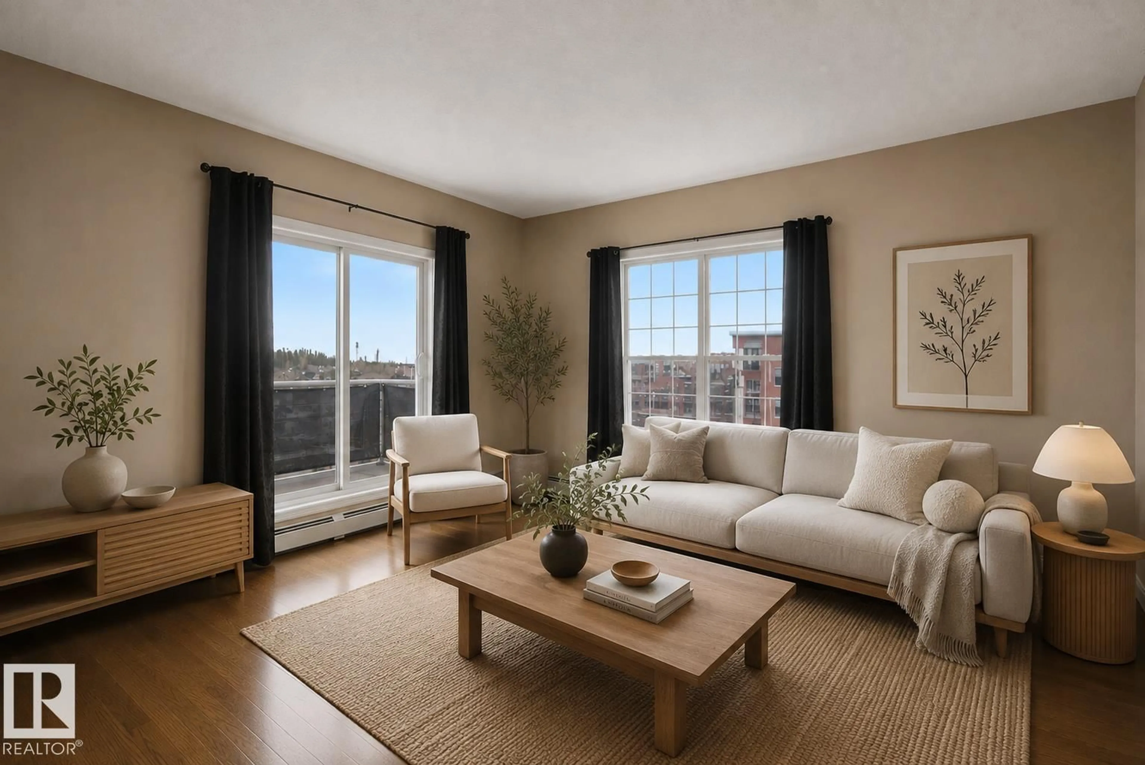 Living room with furniture, unknown for #415 - 263 MACEWAN RD, Edmonton Alberta T6W0C4