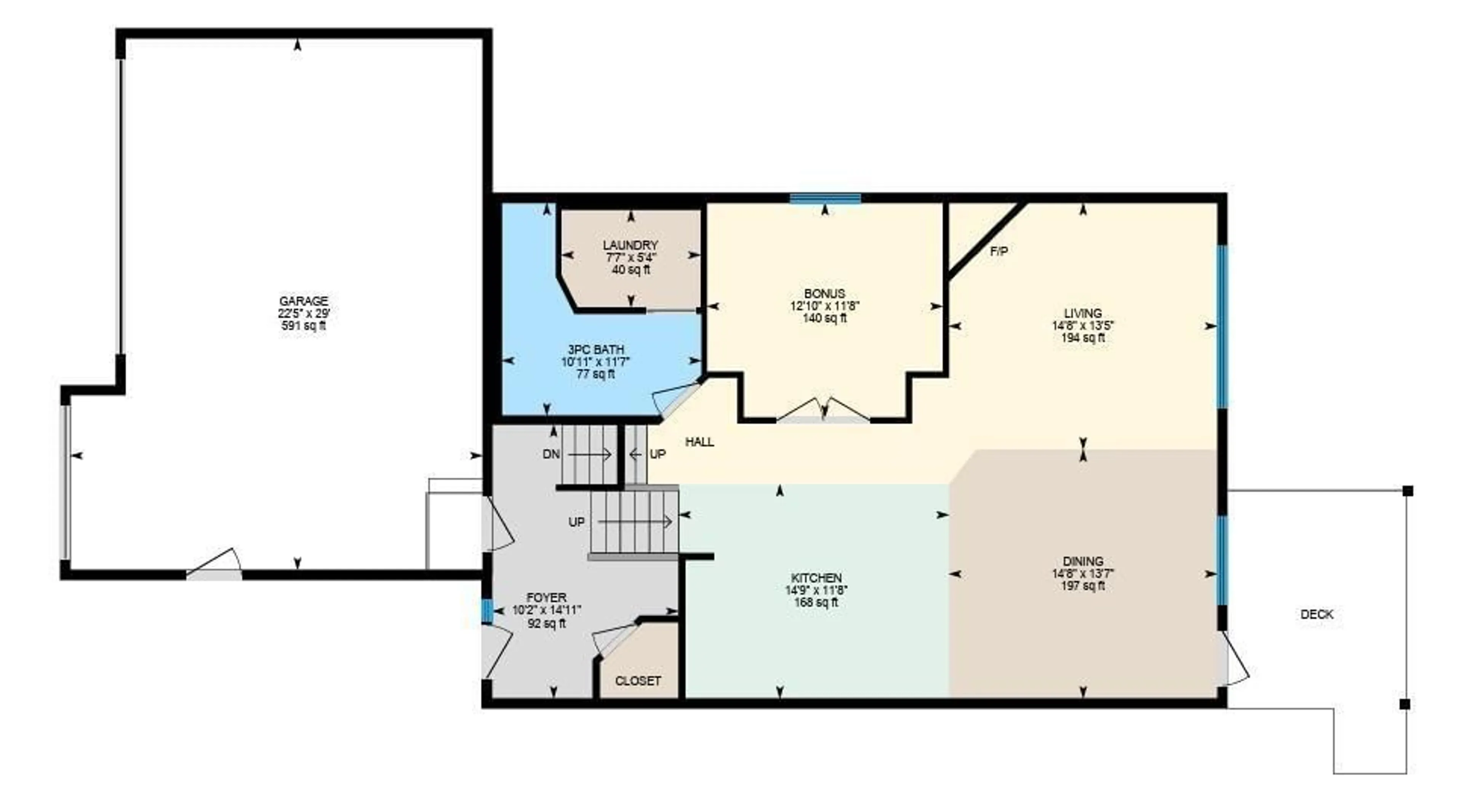 Floor plan for 65 LAKEWOOD BV, Beaumont Alberta T4X0B5