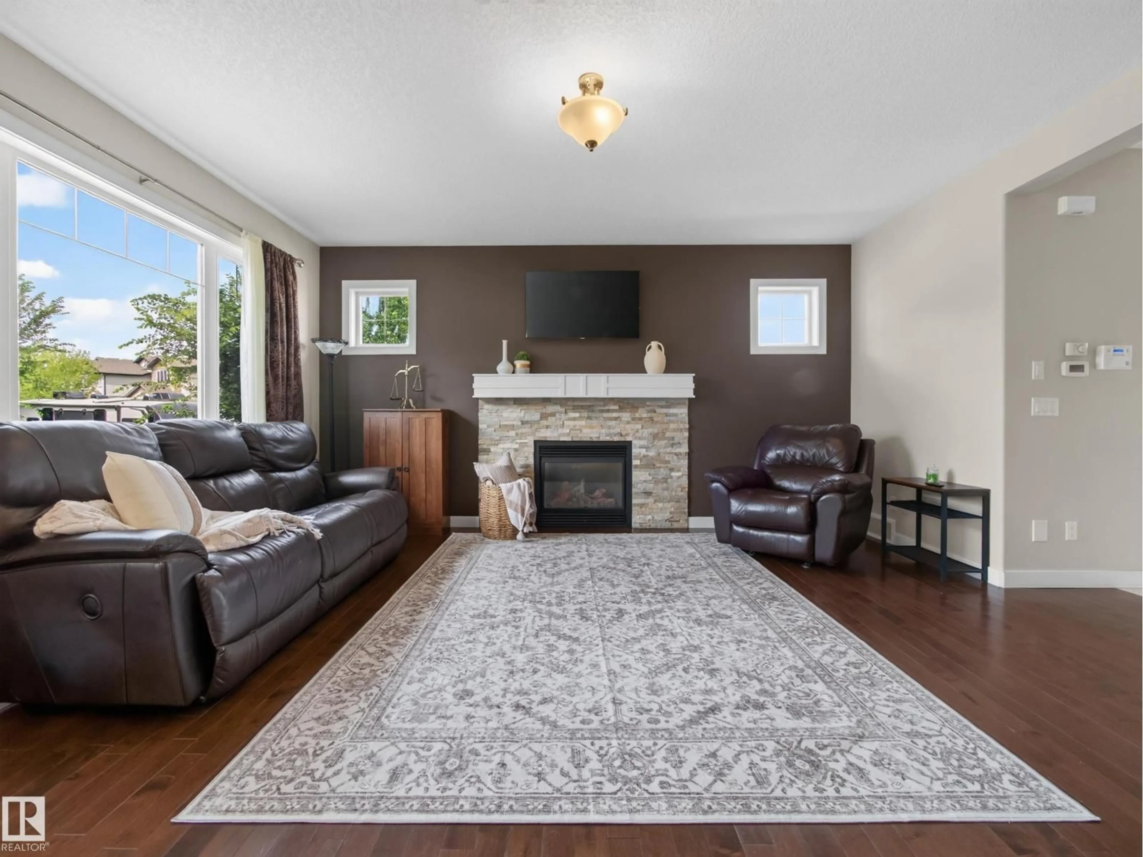 Living room with furniture, unknown for 5718 42 ST, Beaumont Alberta T4X0C2