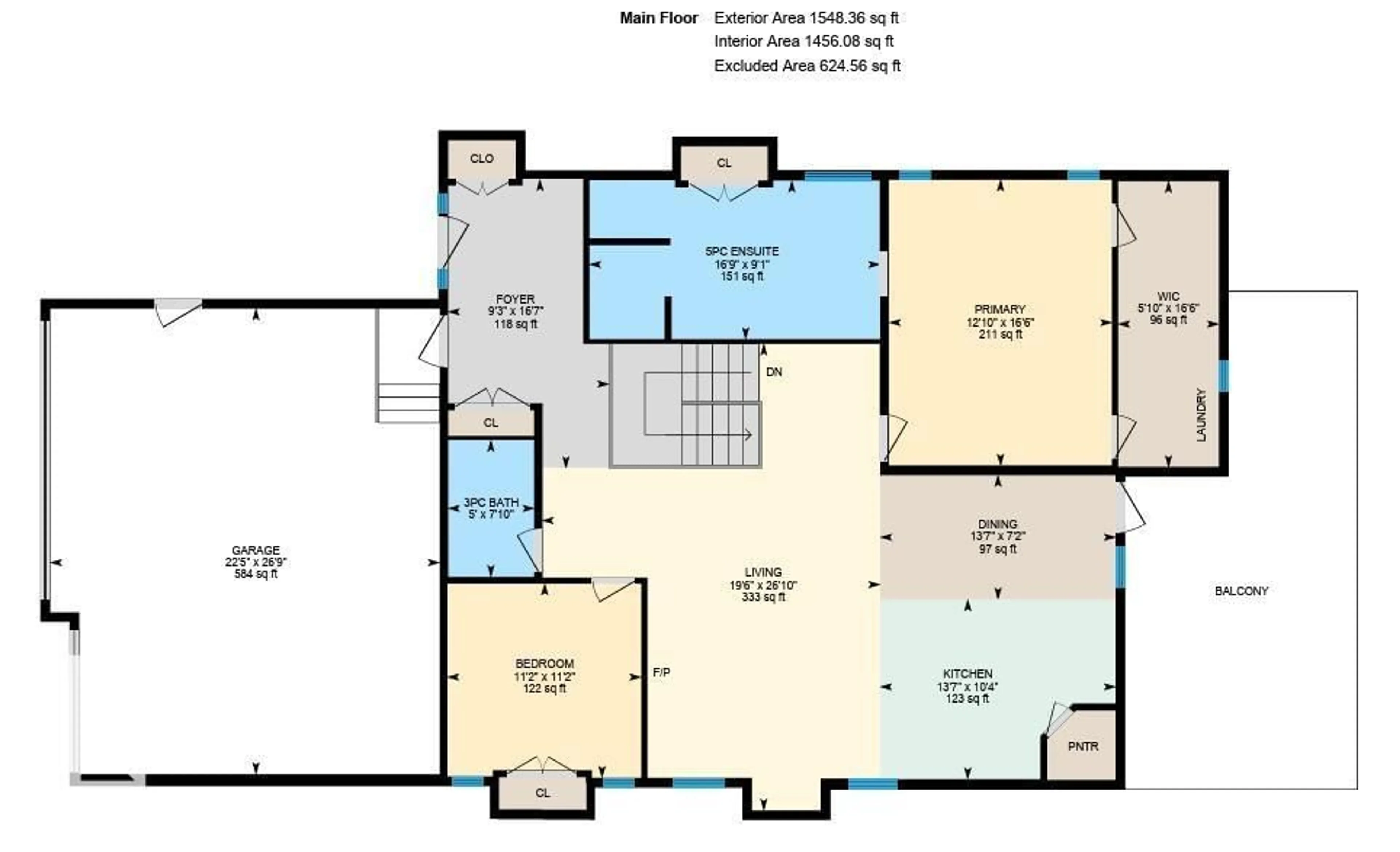 Floor plan for 18 LAKEVISTA PT, Beaumont Alberta T4X0J2