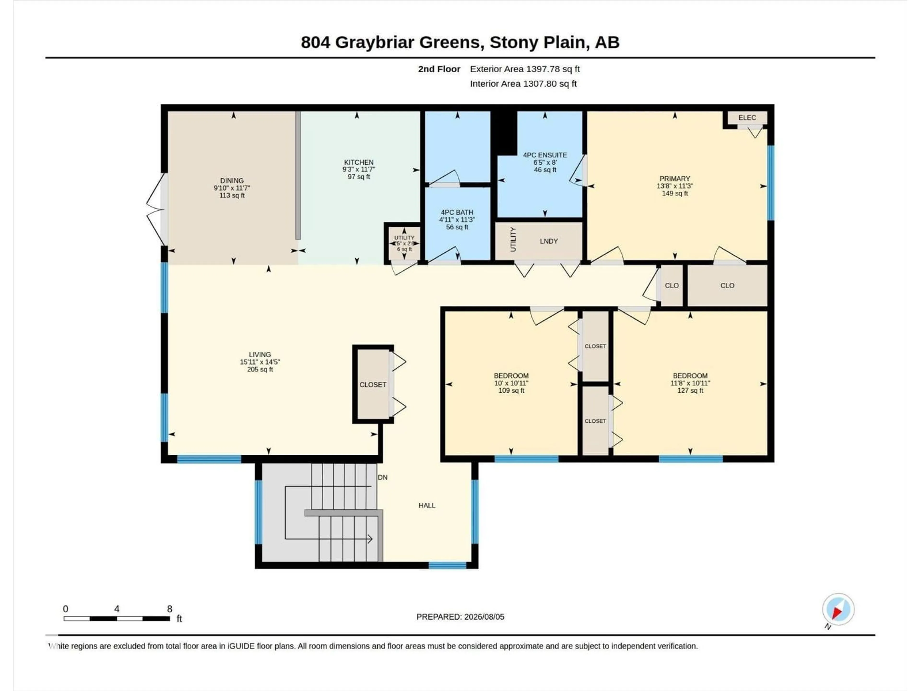 Floor plan for 804 GRAYBRIAR GR, Stony Plain Alberta T7Z0G1