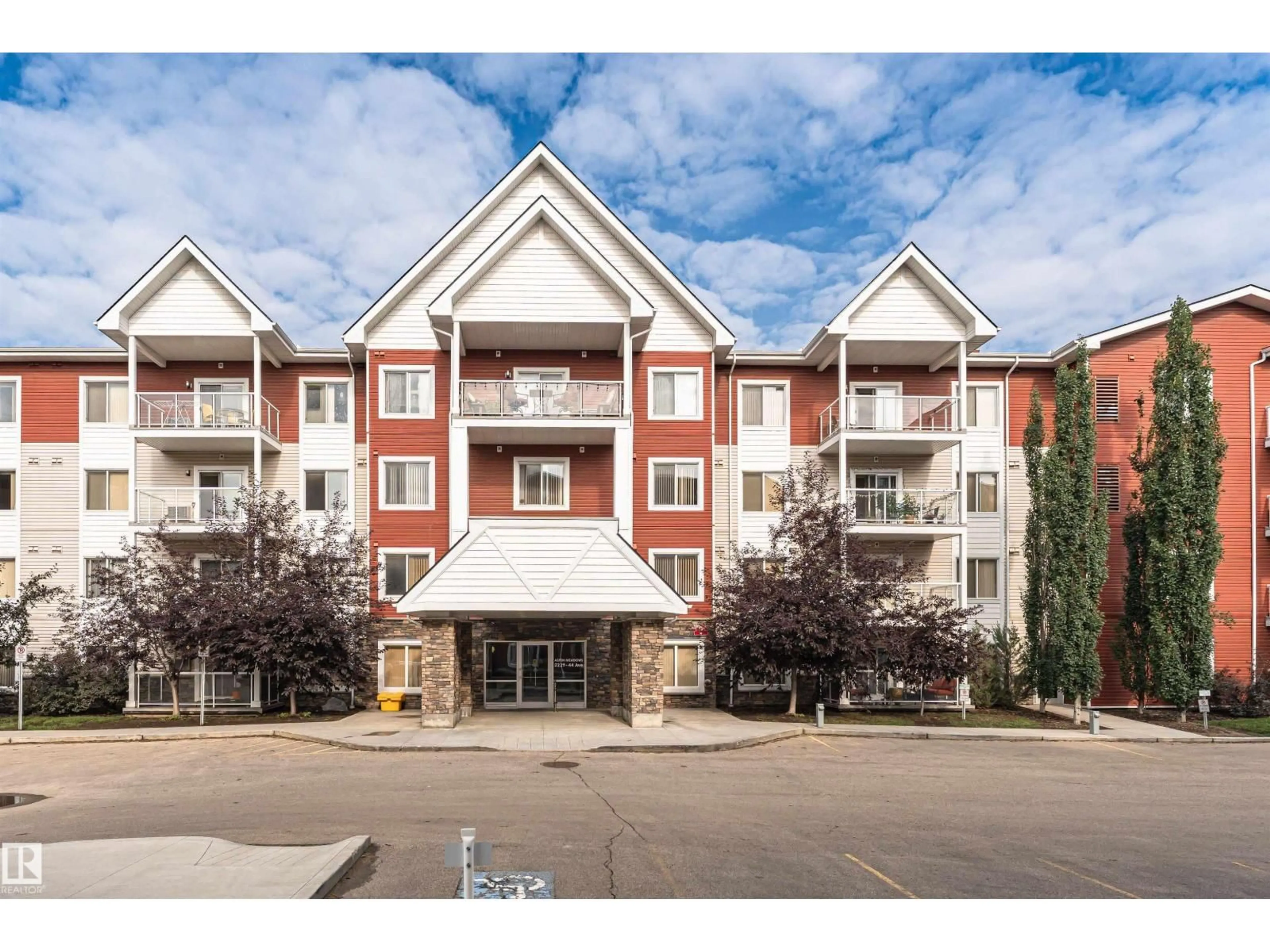 A pic from outside/outdoor area/front of a property/back of a property/a pic from drone, mountain view for #310 - 2229 44 AV, Edmonton Alberta T6T0W6