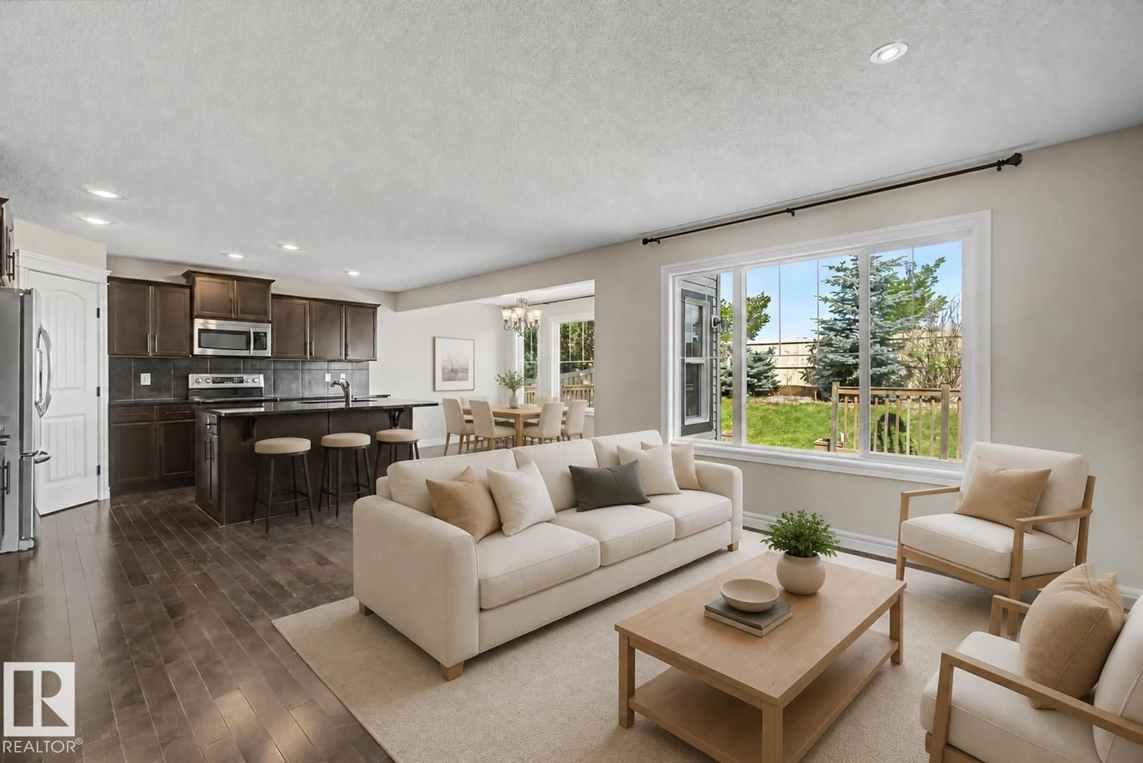 Open concept kitchen, unknown for SW - 15868 10 AV, Edmonton Alberta T6W2H2