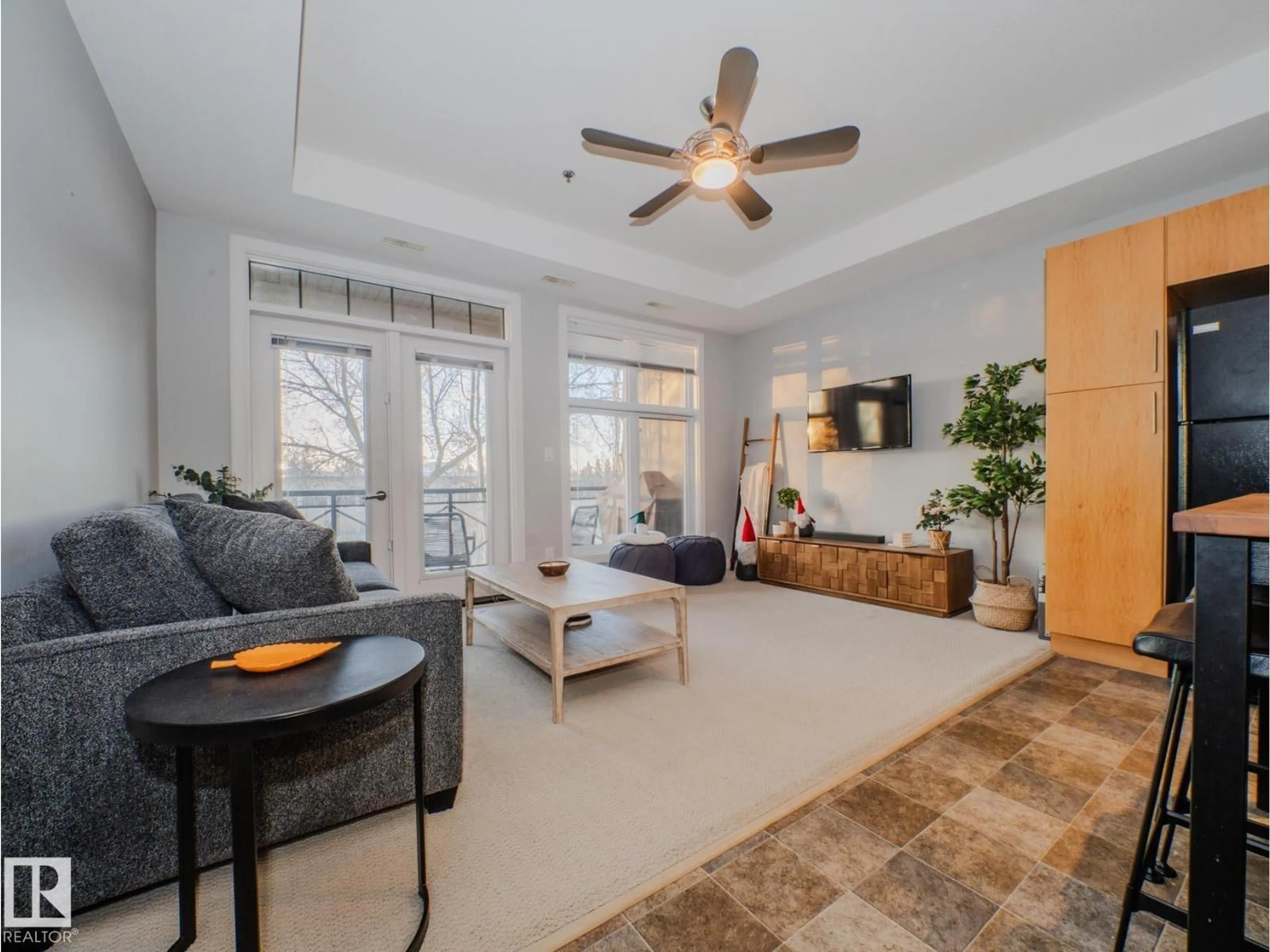 Living room with furniture, unknown for 310 - 10808 71 AV, Edmonton Alberta T6E0X7