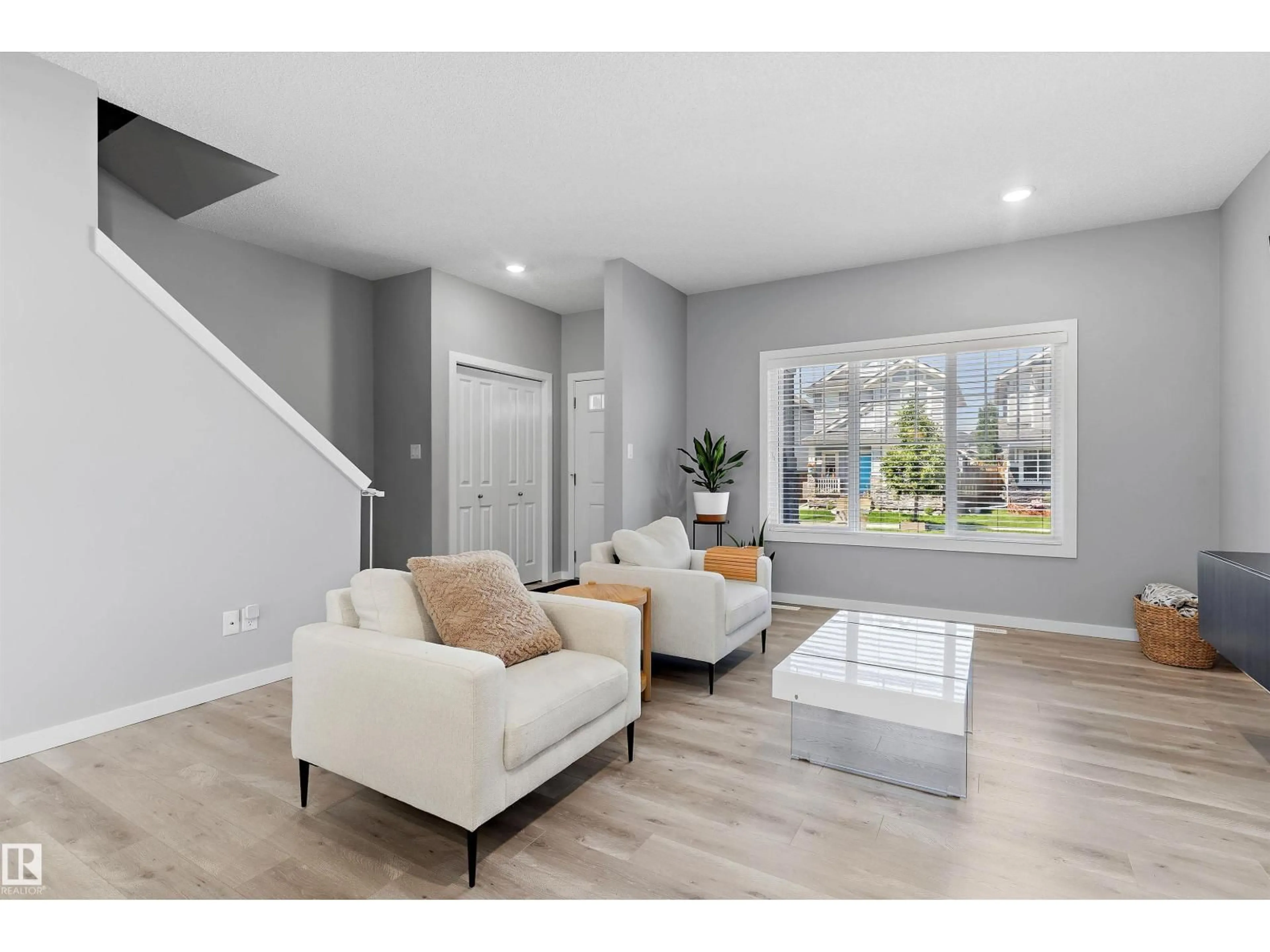 Living room with furniture, unknown for SW - 15927 13 AV, Edmonton Alberta T6W3N6