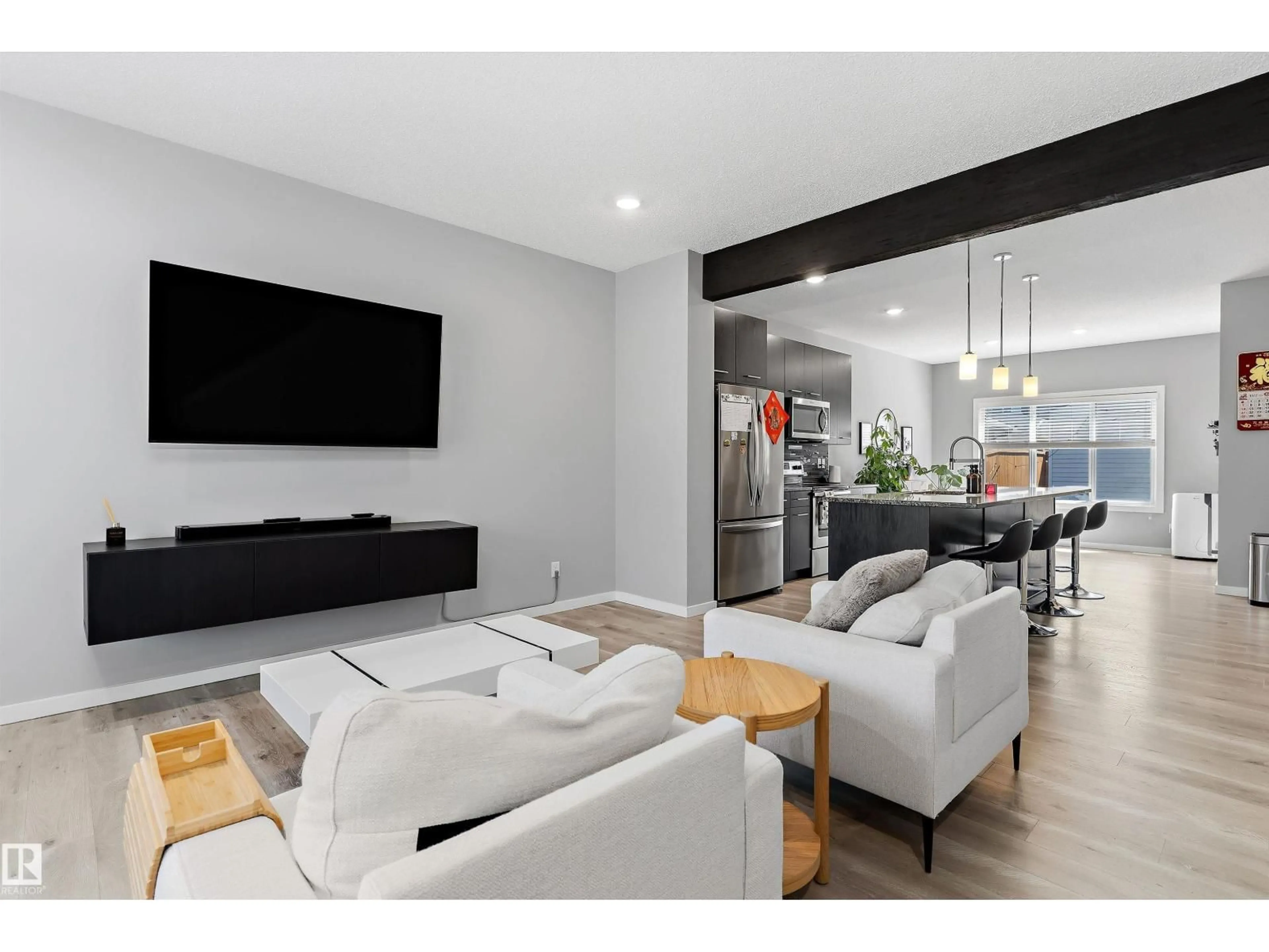 Living room with furniture, unknown for SW - 15927 13 AV, Edmonton Alberta T6W3N6
