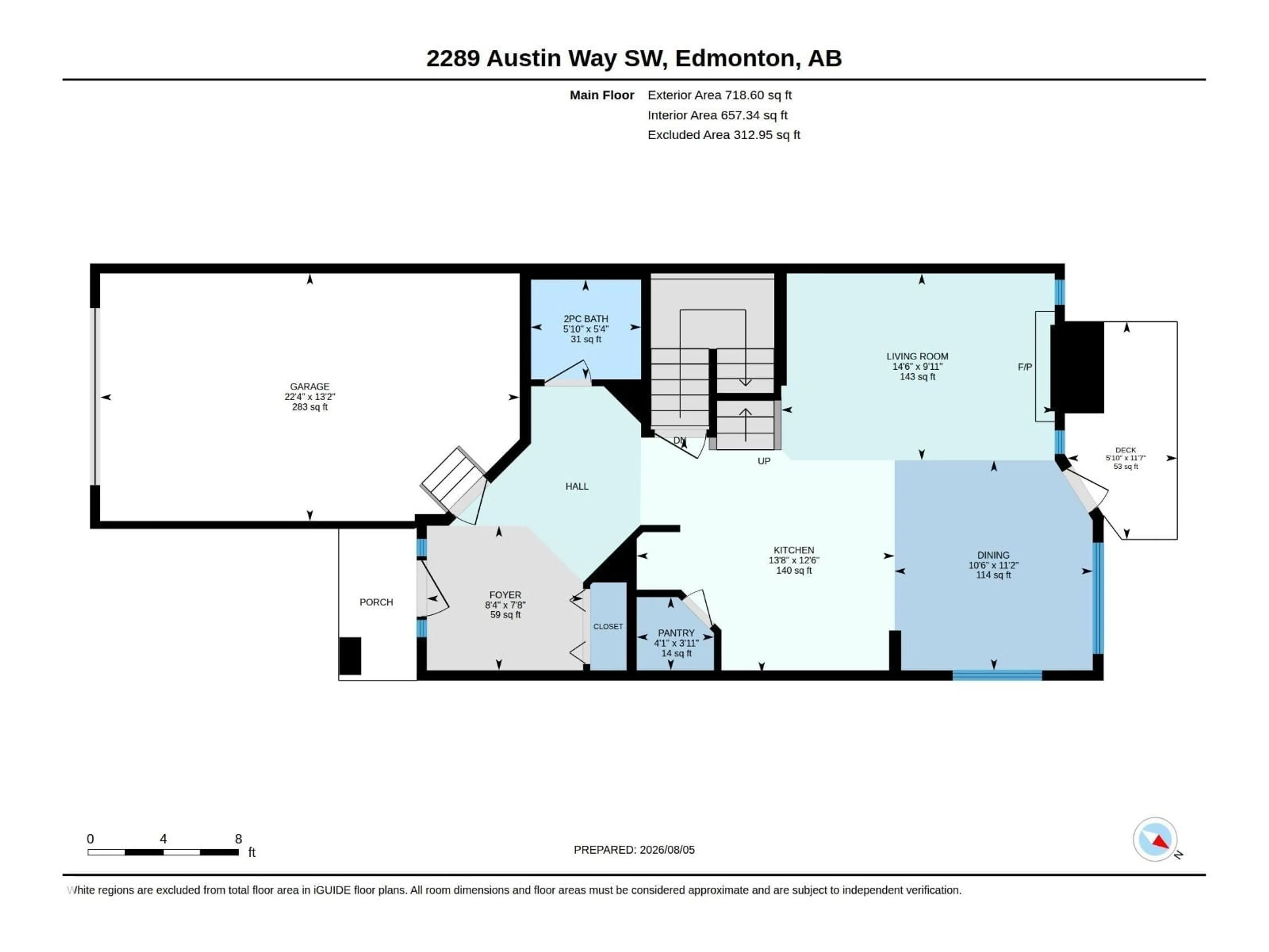 Floor plan for 2289 AUSTIN WY, Edmonton Alberta T6W0L5
