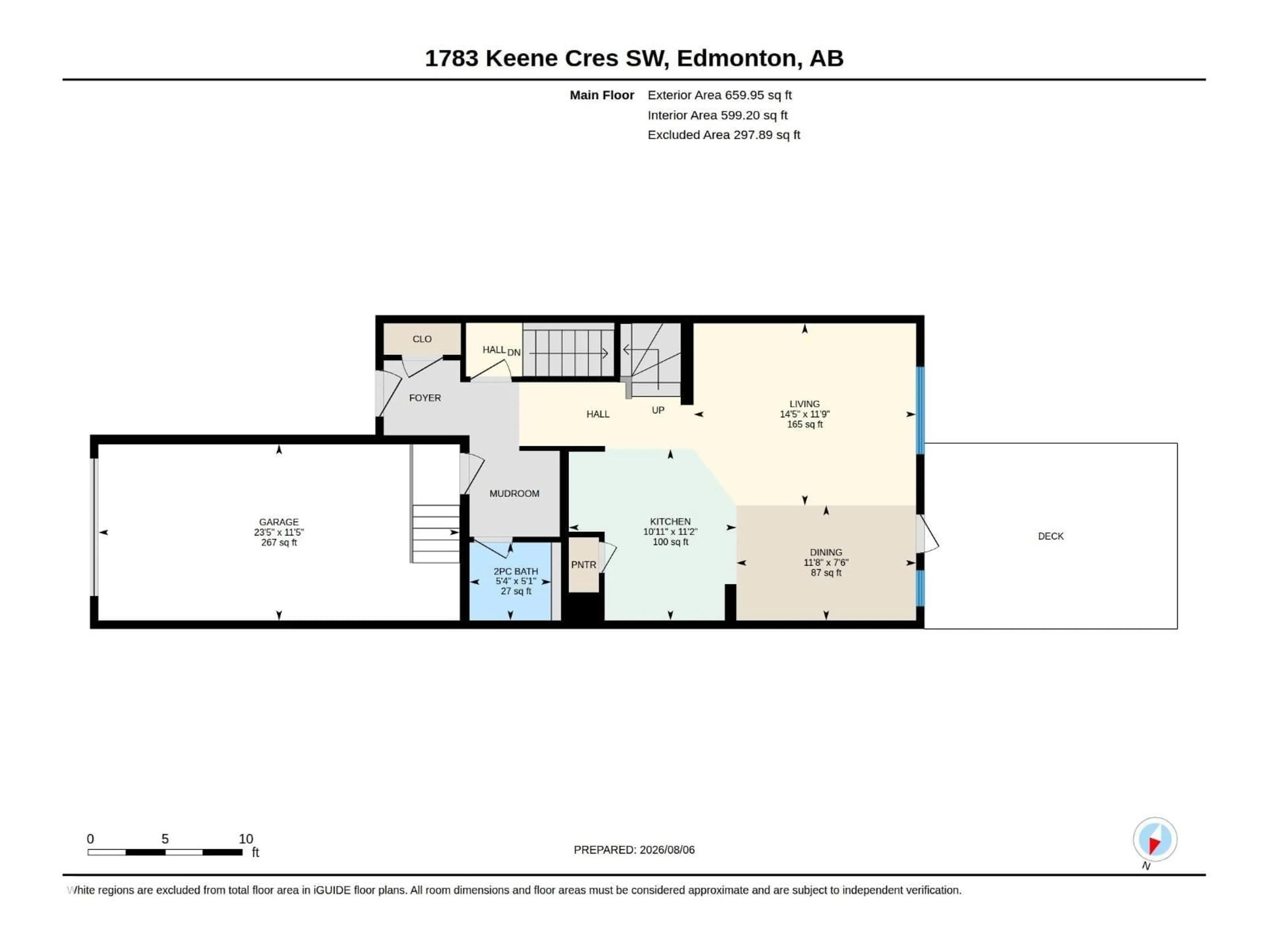 Floor plan for SW - 1783 KEENE CR, Edmonton Alberta T6W3W3