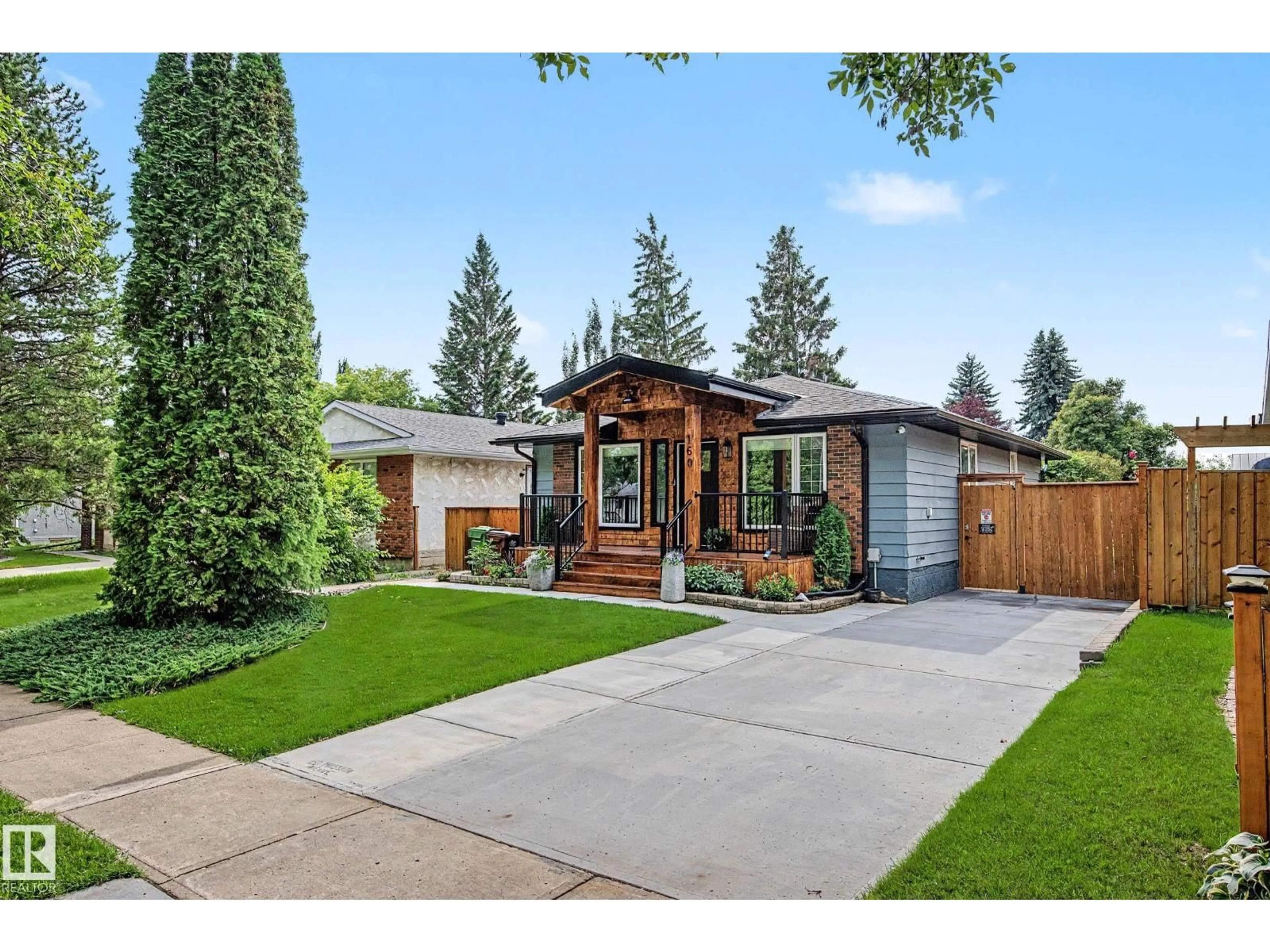 Home with brick exterior material, street for 160 MISSION AV, St. Albert Alberta T8N2C7