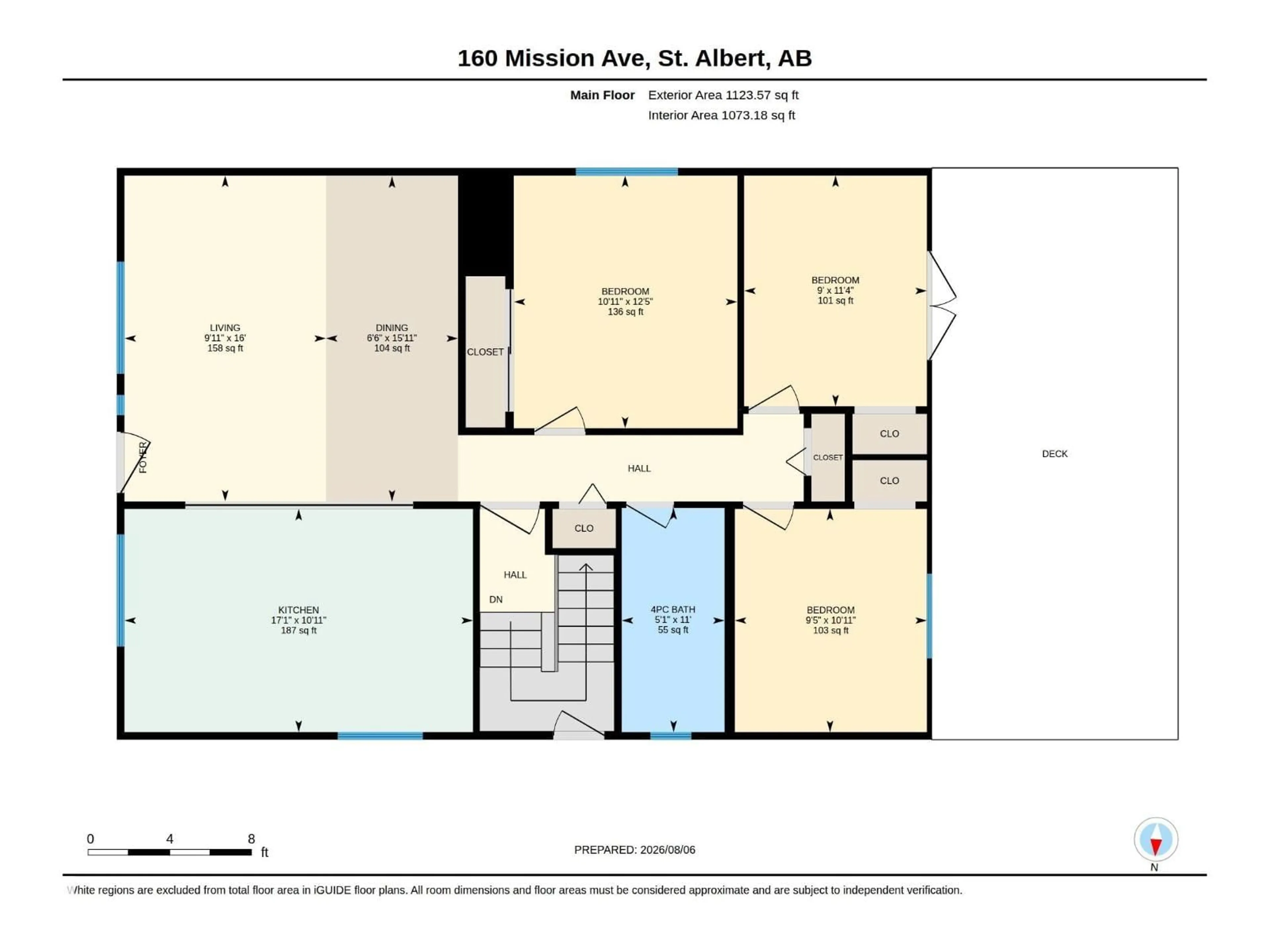 Floor plan for 160 MISSION AV, St. Albert Alberta T8N2C7