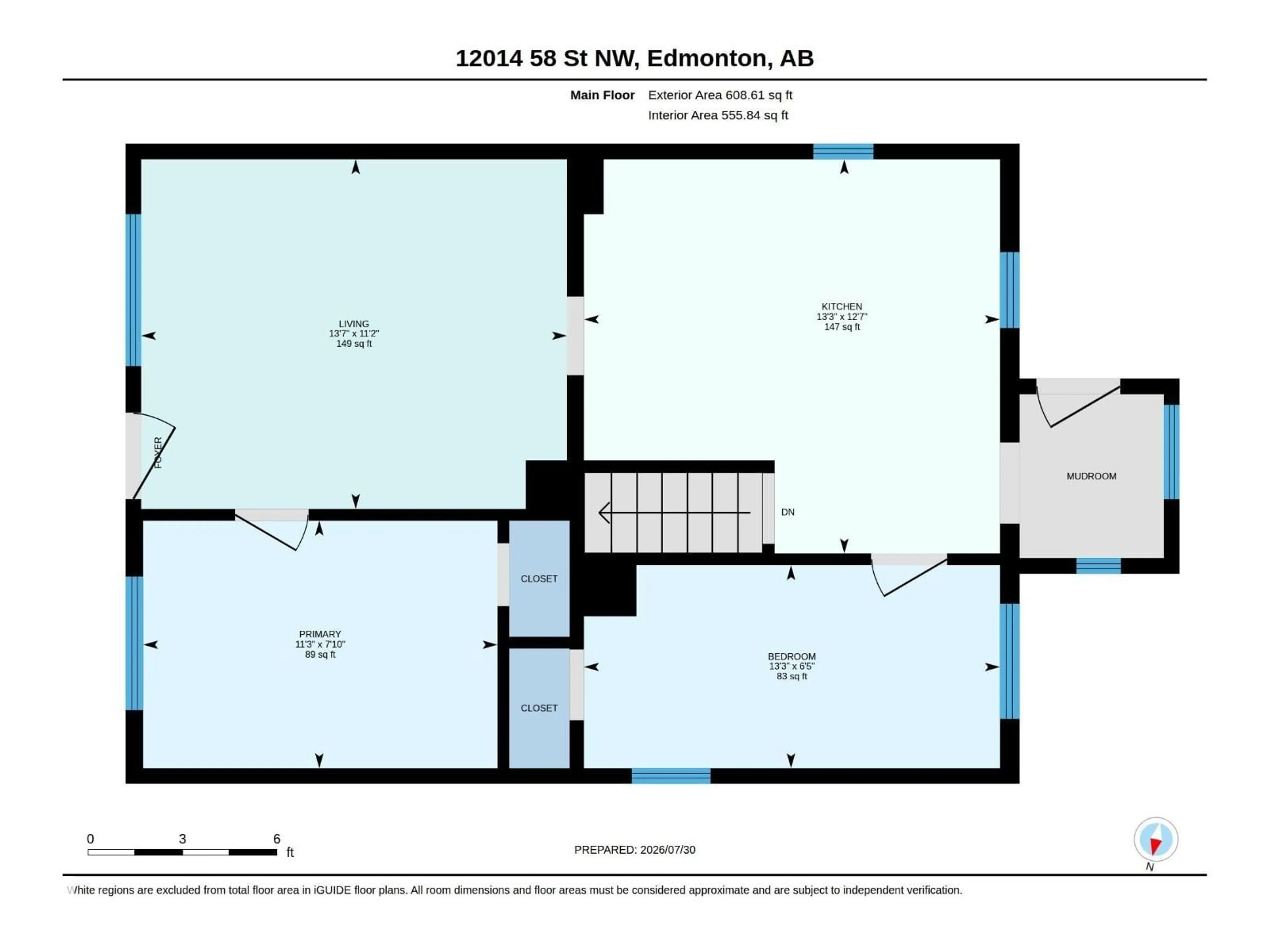 Floor plan for NW - 12014 58 ST, Edmonton Alberta T5W3X3