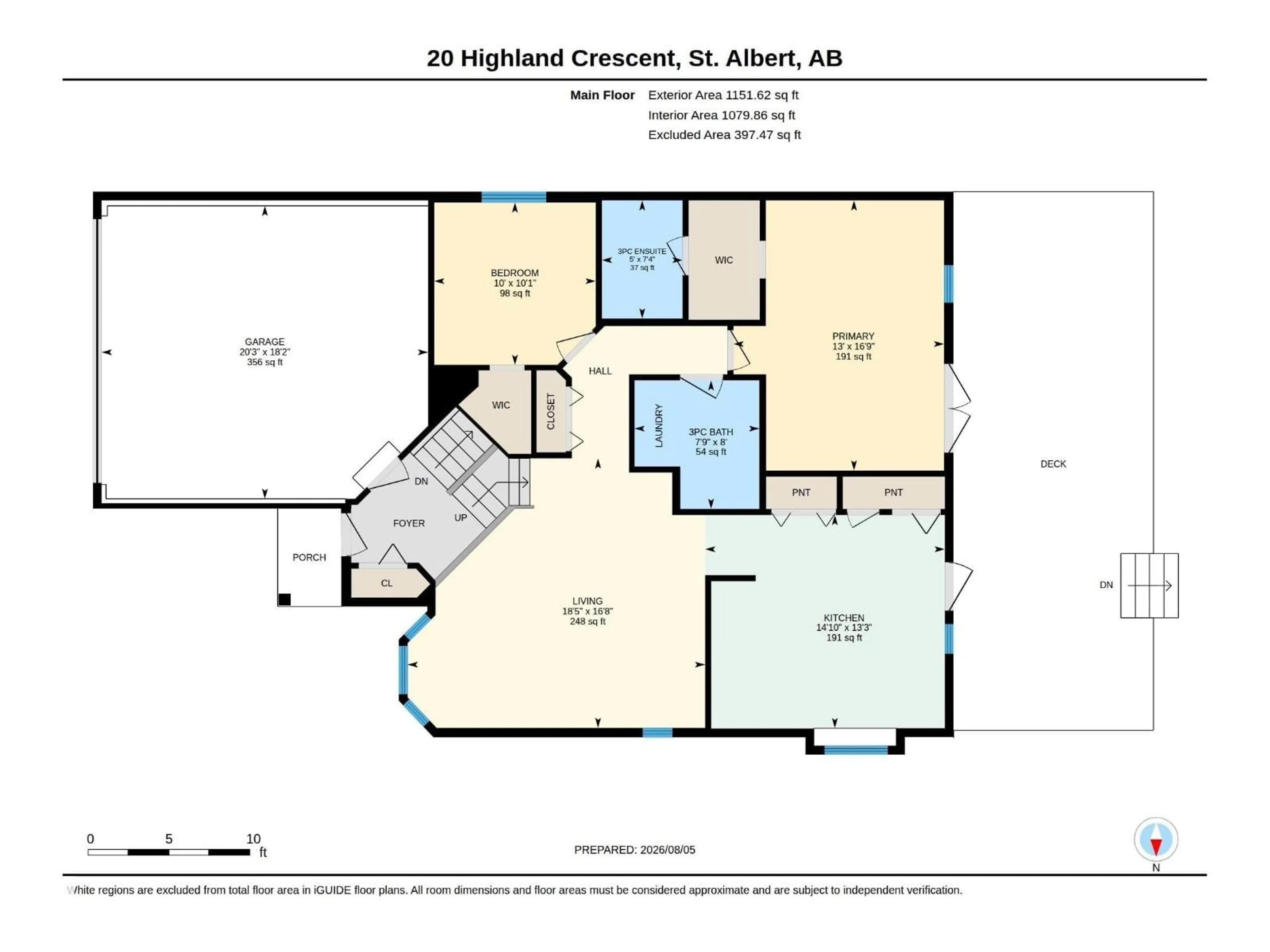 Floor plan for 20 HIGHLAND CR, St. Albert Alberta T8N6K1