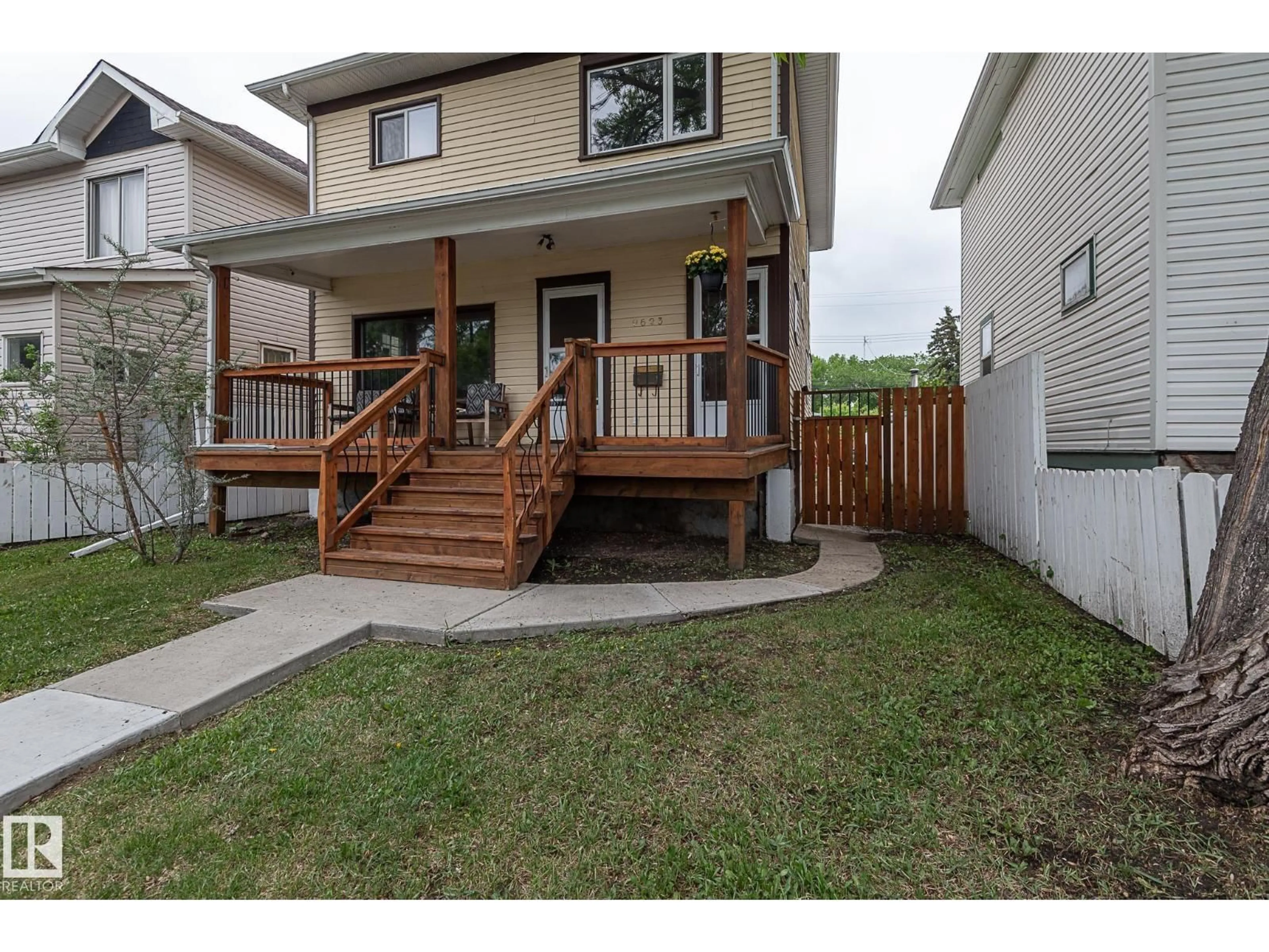 Patio, street for 9623 110A AV, Edmonton Alberta T5H1J8