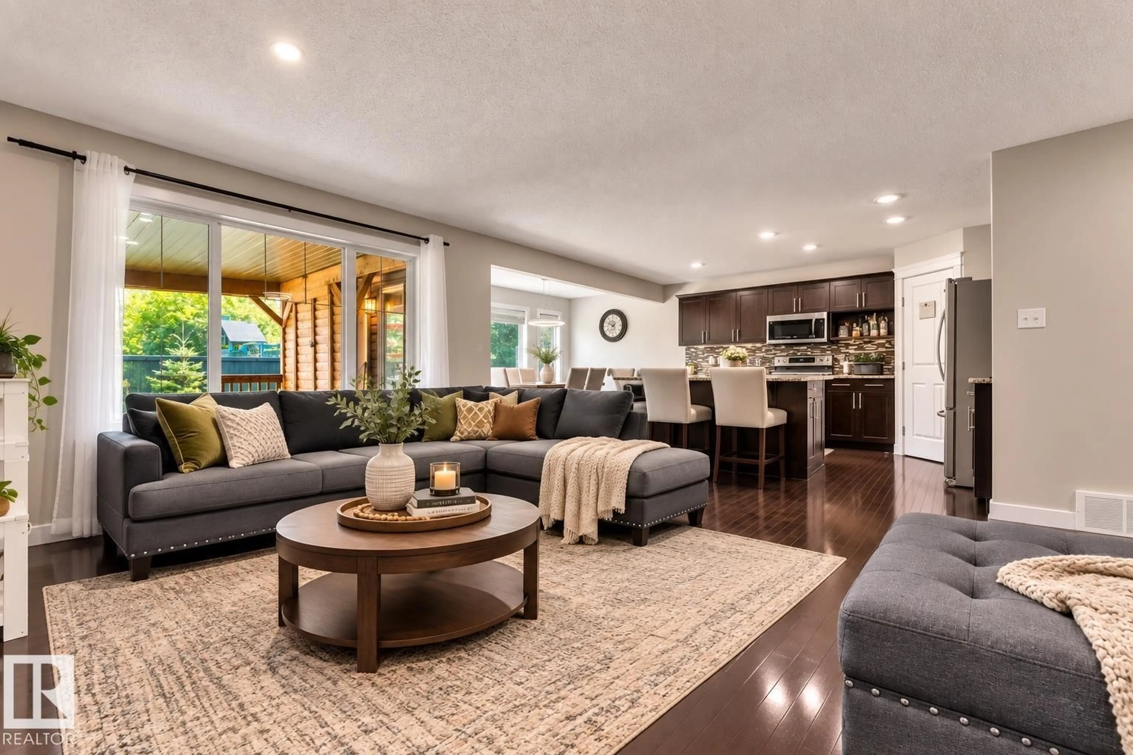 Living room with furniture, unknown for LI NW - 3433 GOODRIDGE LINK, Edmonton Alberta T5T4E9