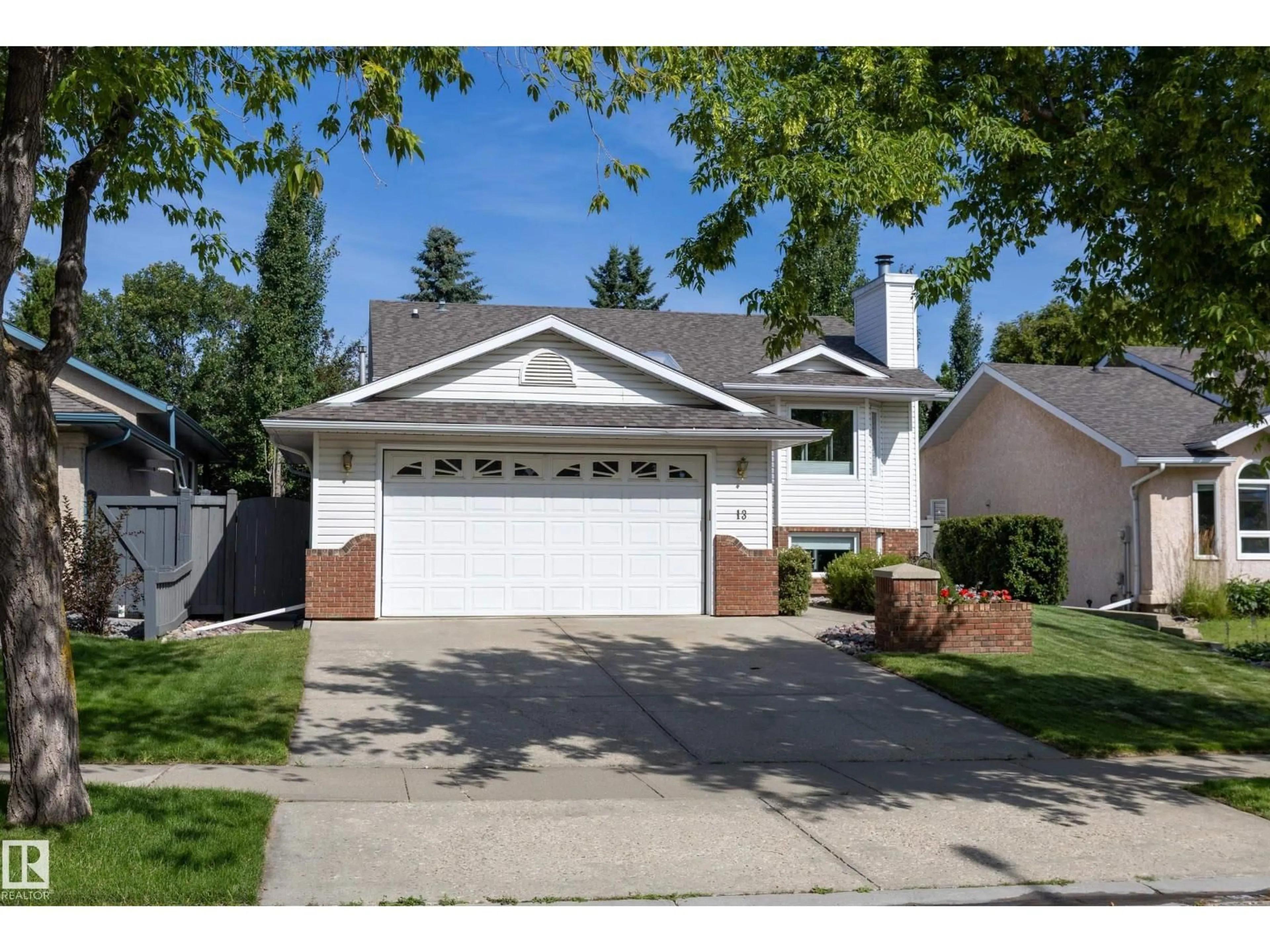 Home with vinyl exterior material, street for 13 ORION CL, St. Albert Alberta T8N6G2