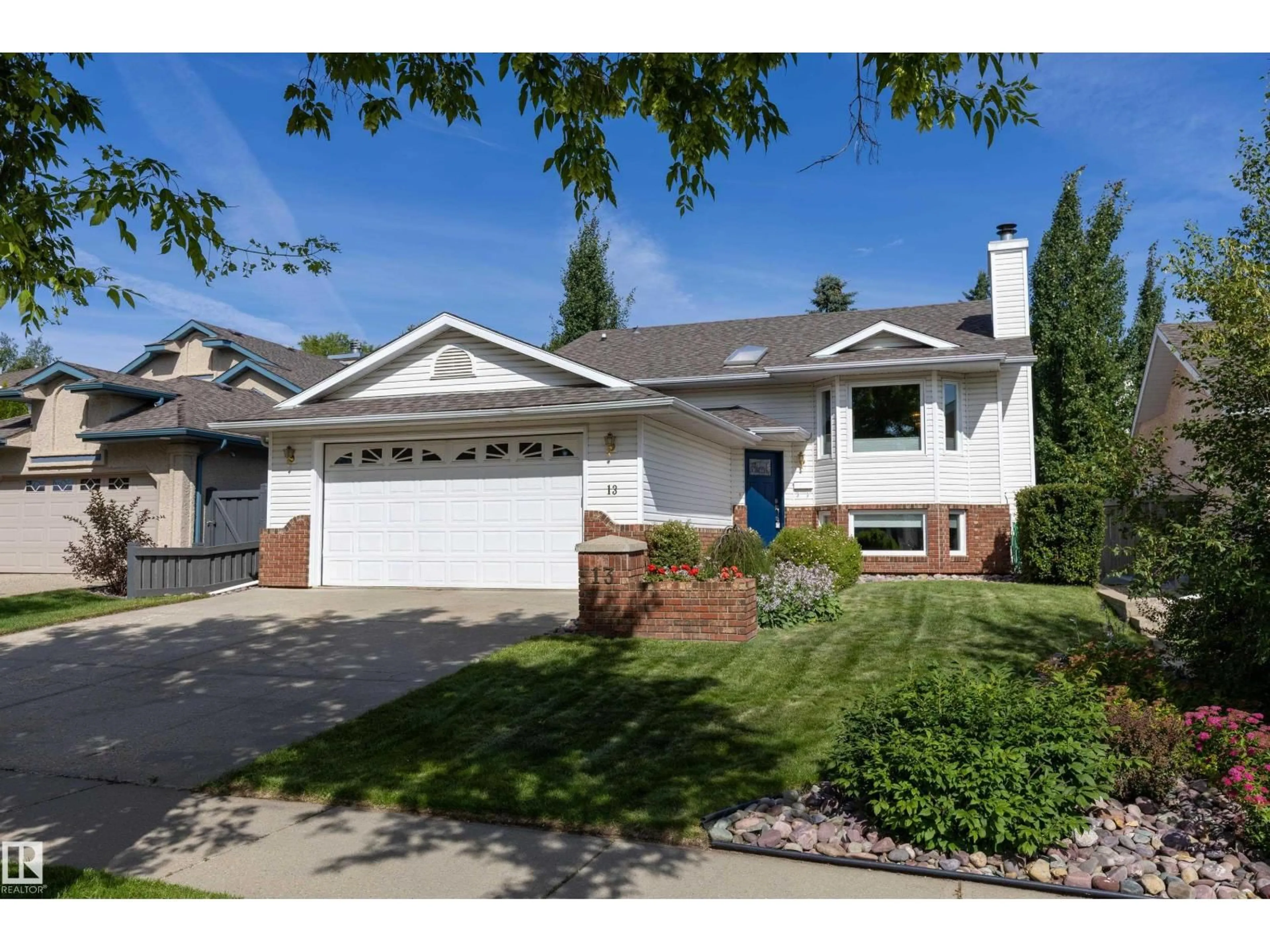 Home with vinyl exterior material, street for 13 ORION CL, St. Albert Alberta T8N6G2