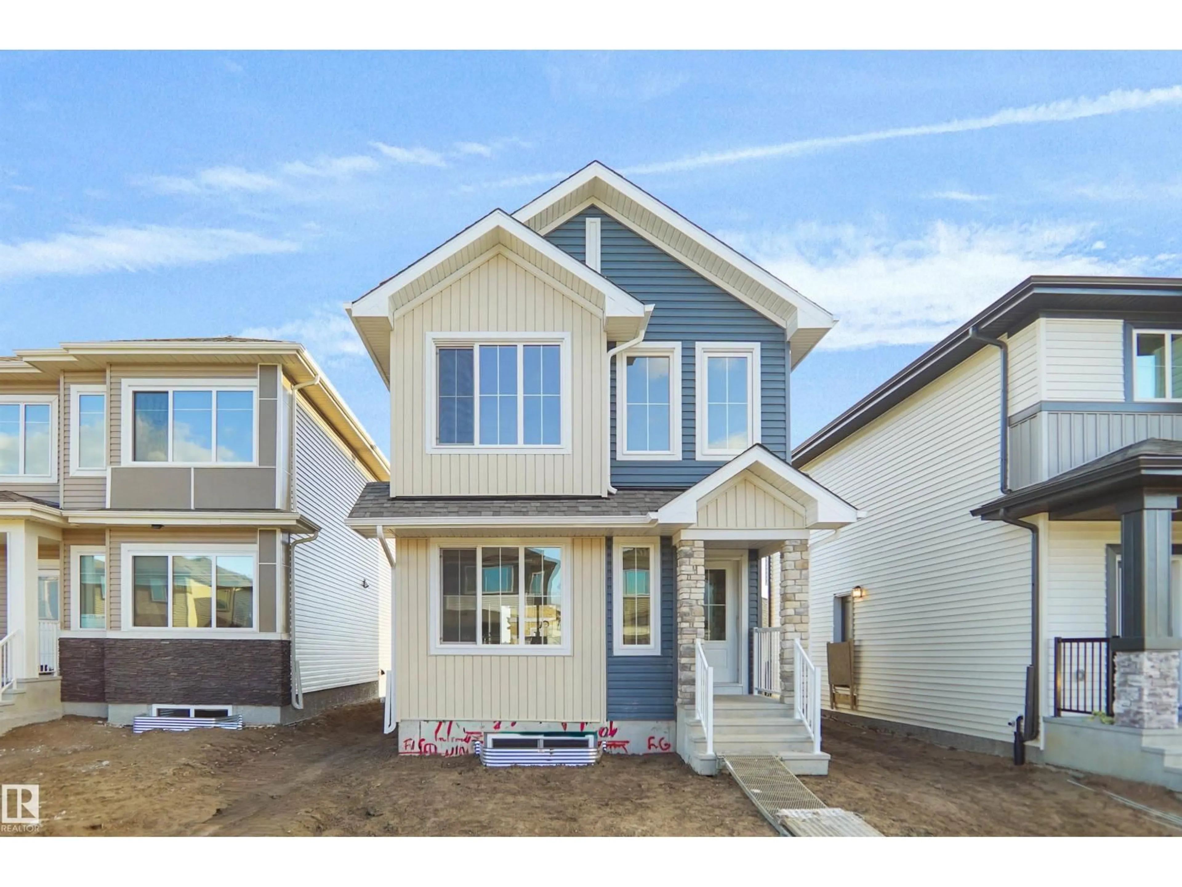 Home with vinyl exterior material, street for 221 FALCON CR, Leduc Alberta T0B3M3